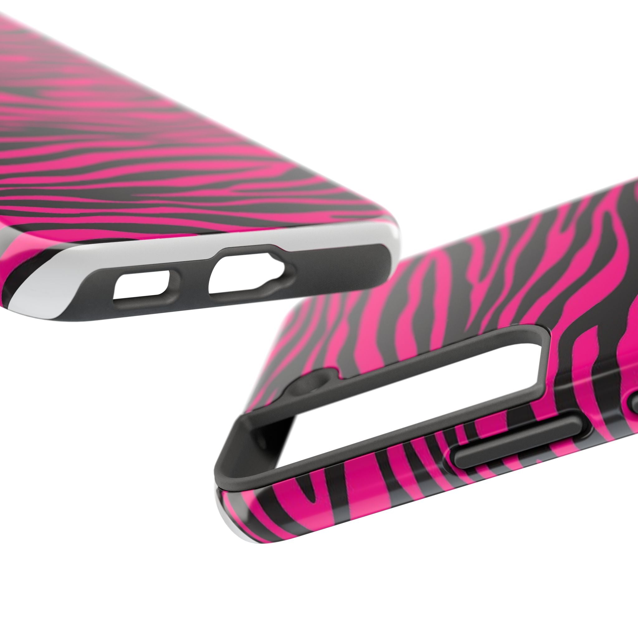 Hot Pink Zebra Tough Phone Case