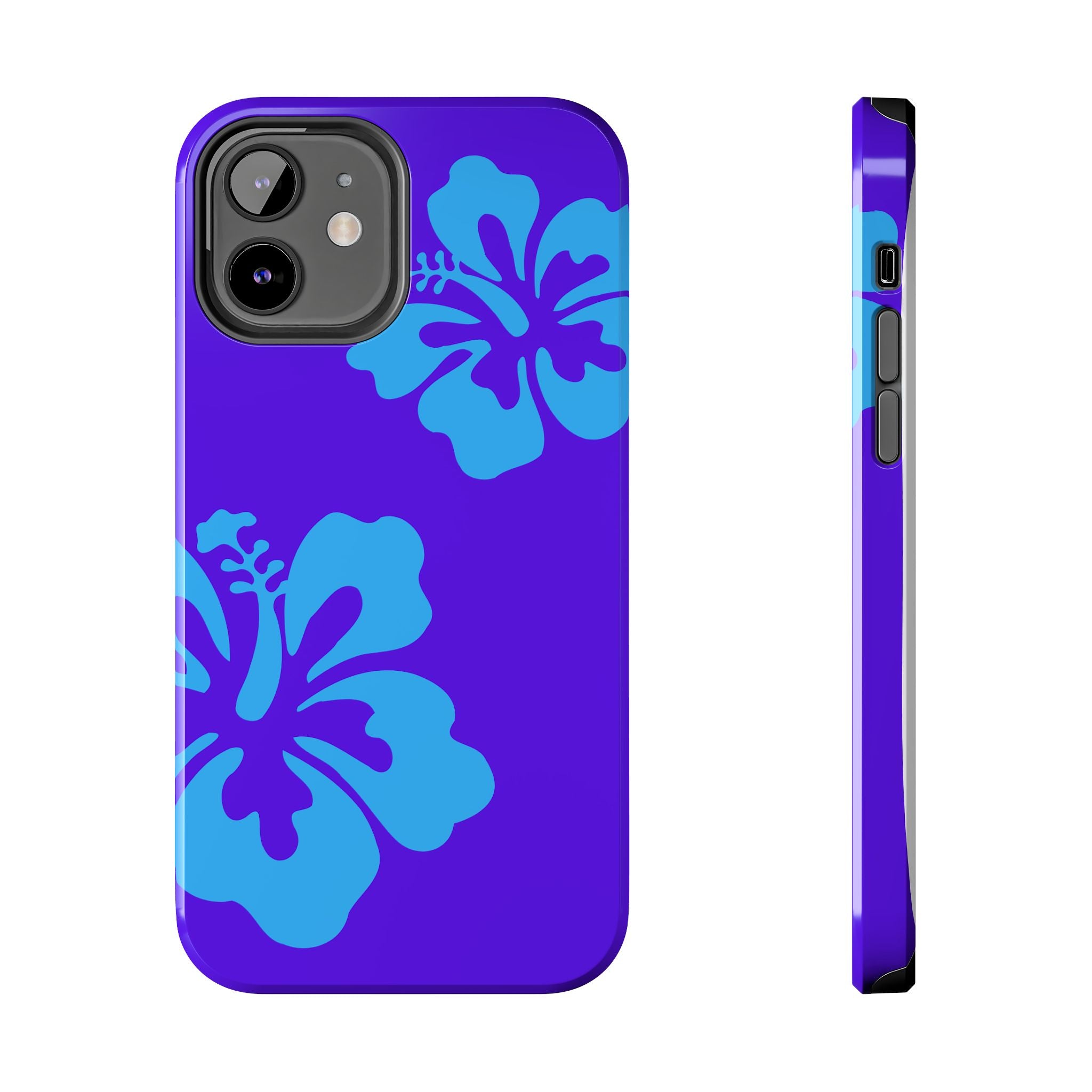 Blue Hibiscus Phone Case | Tropical Floral iPhone Case