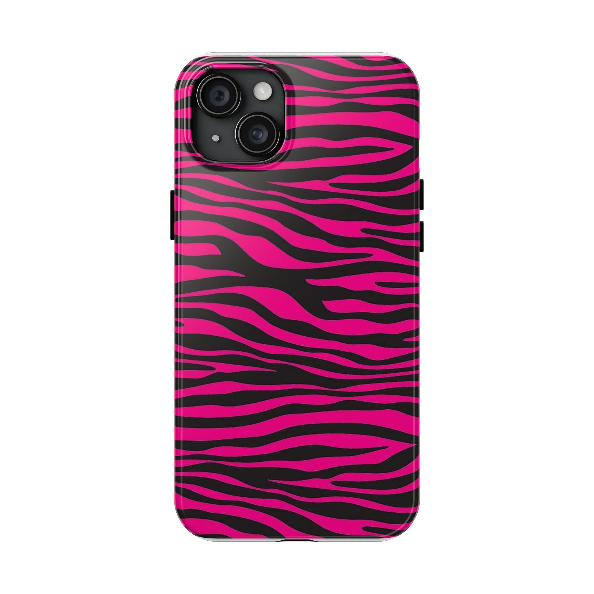 Hot Pink Zebra Tough Phone Case