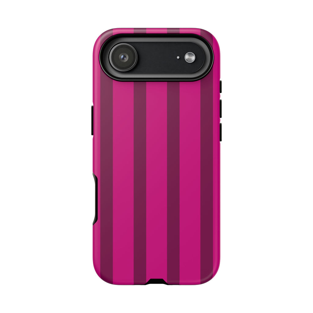 Hot Pink Striped Phone Case