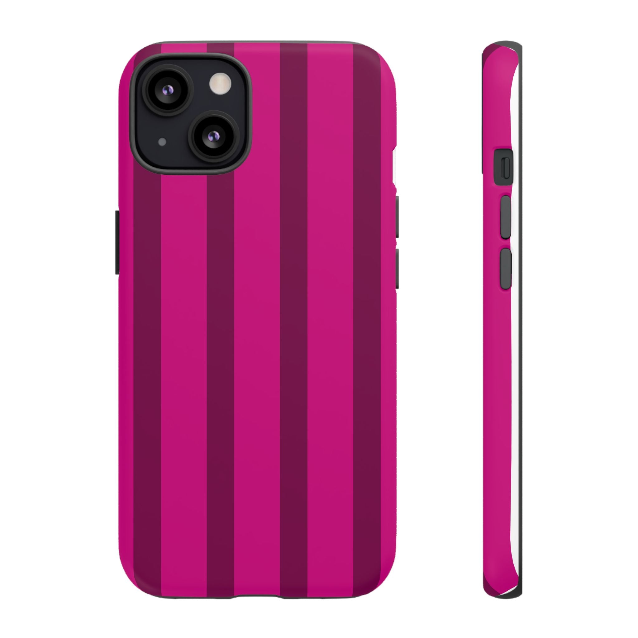 Hot Pink Striped Phone Case