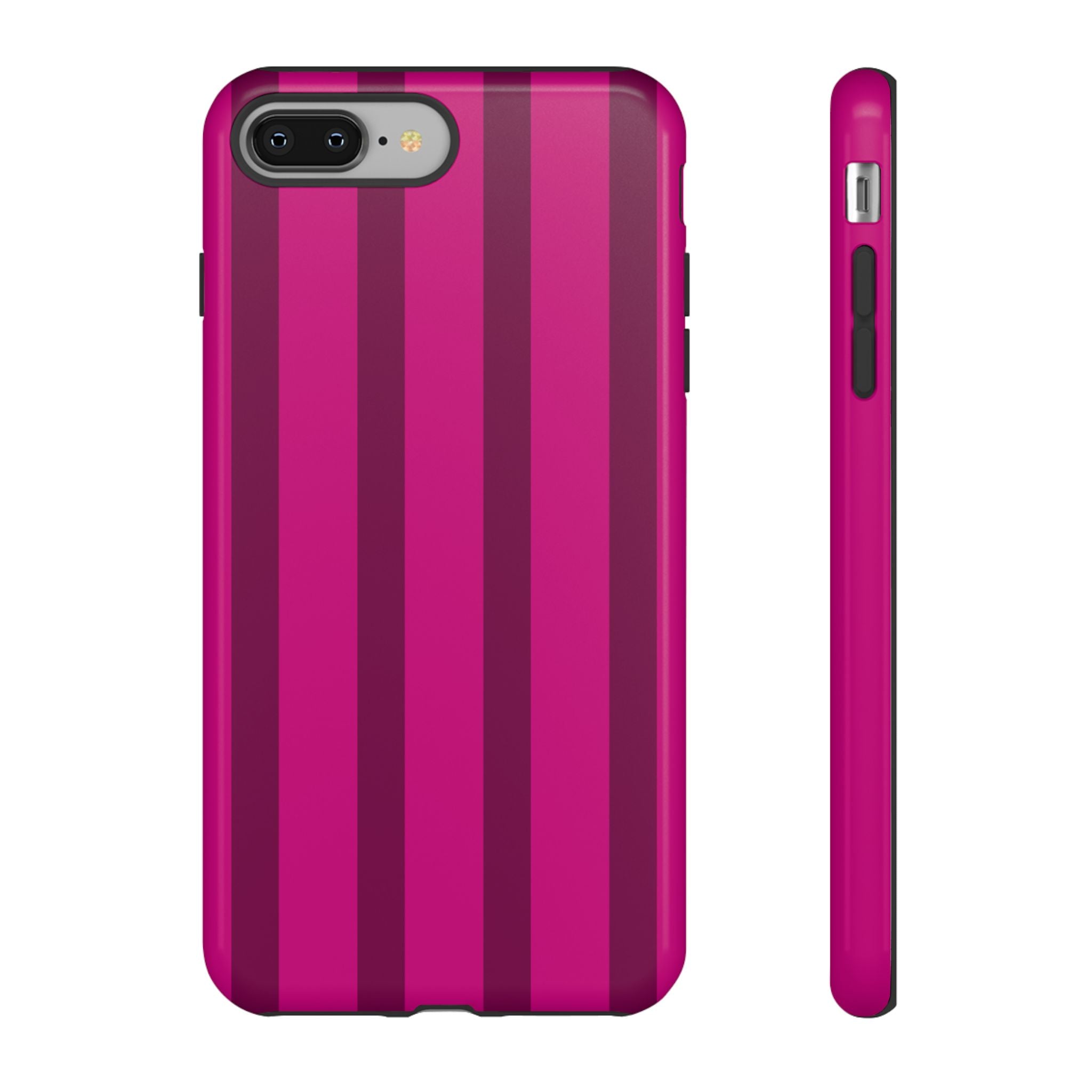 Hot Pink Striped Phone Case