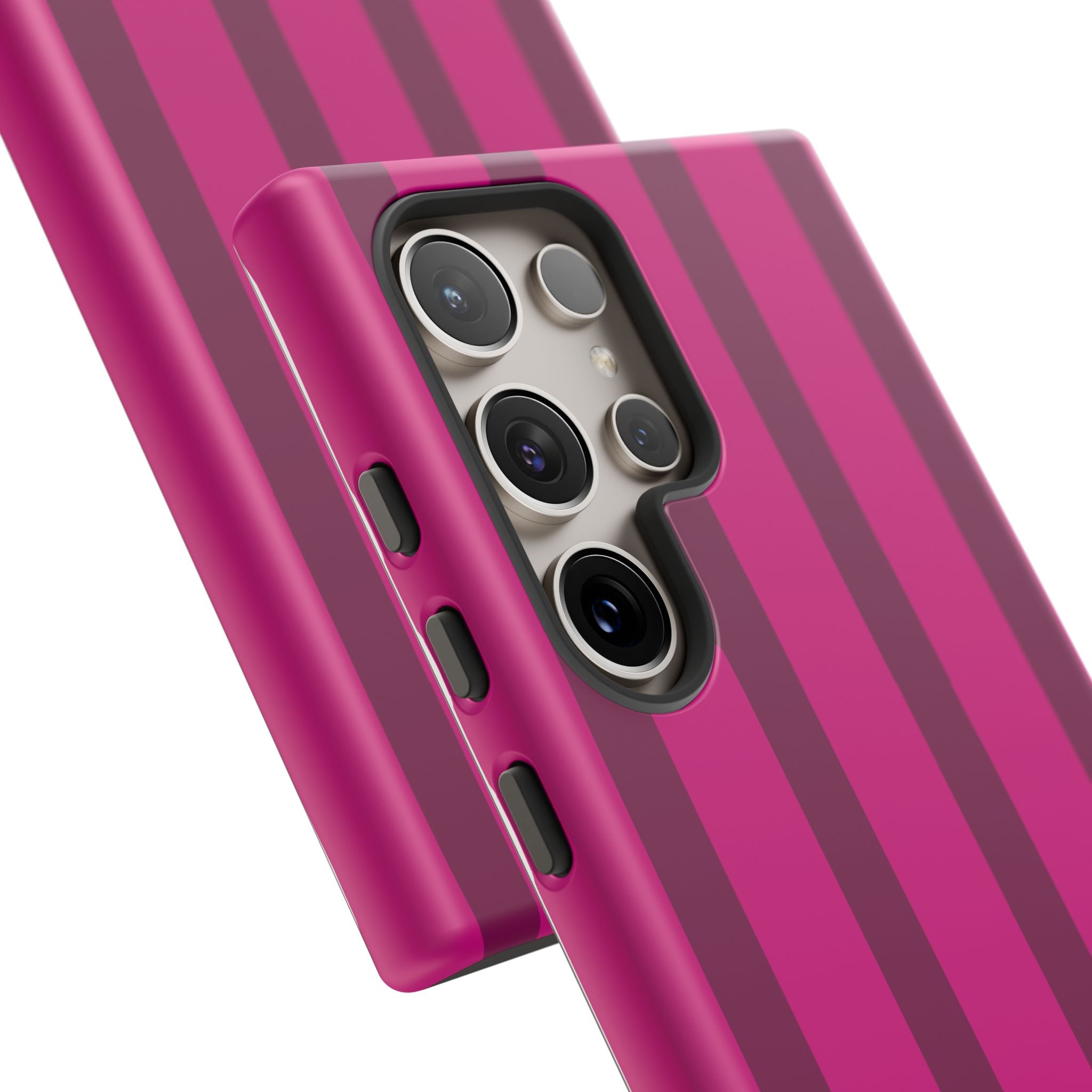 Hot Pink Striped Phone Case