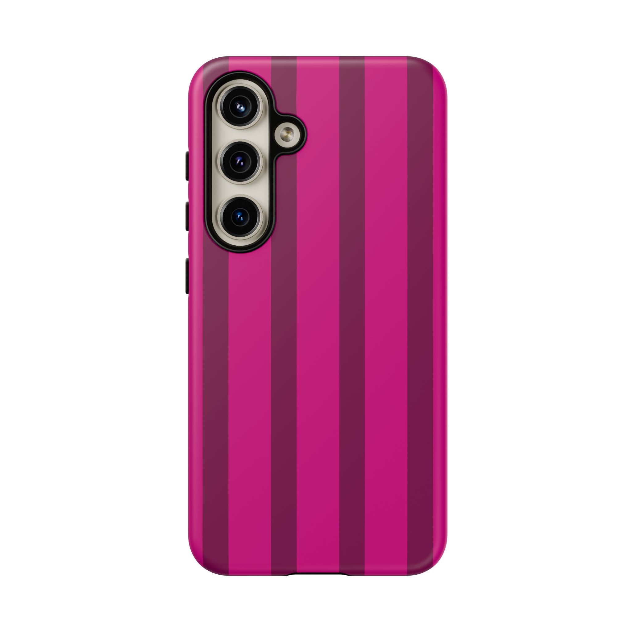 Hot Pink Striped Phone Case