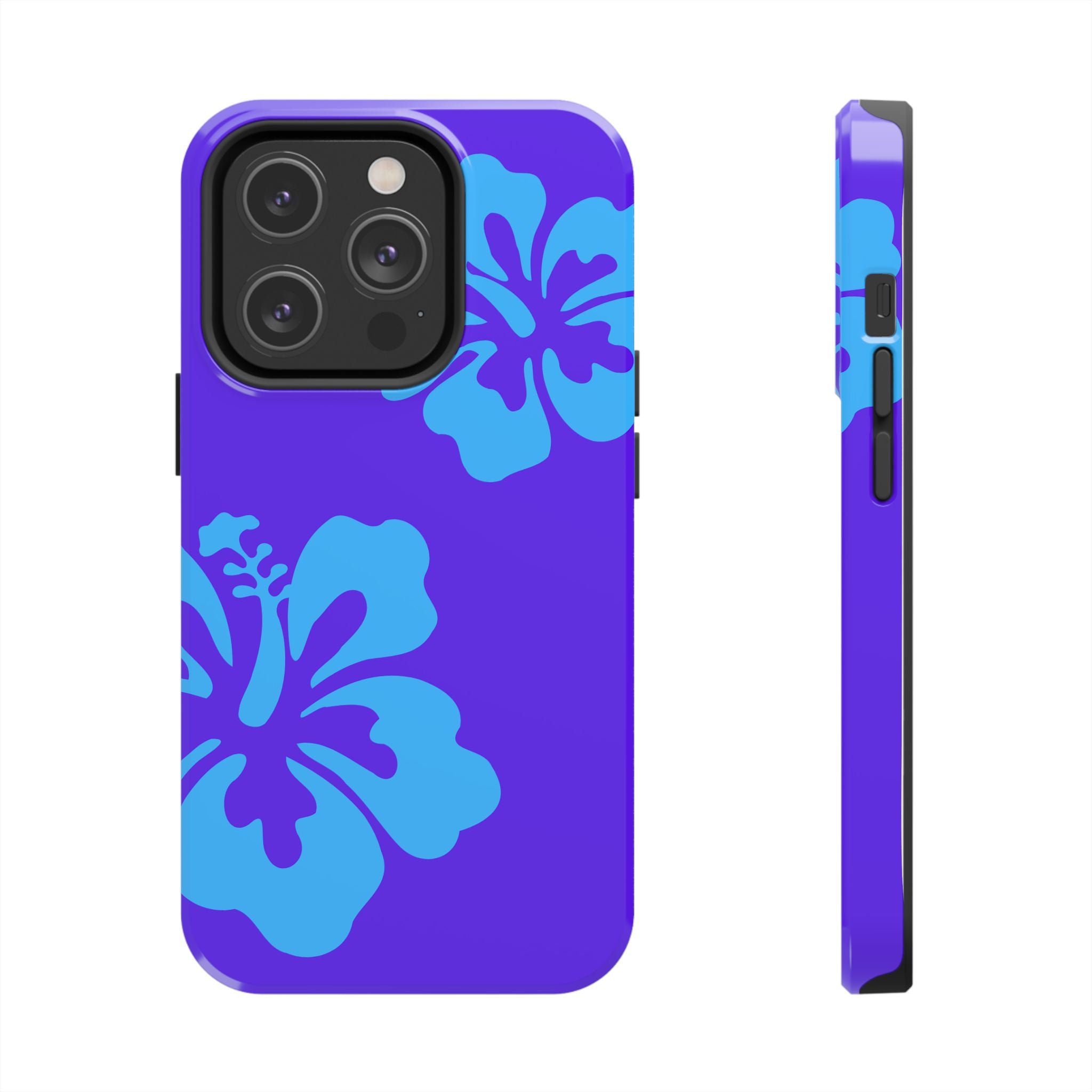 Blue Hibiscus Phone Case | Tropical Floral iPhone Case