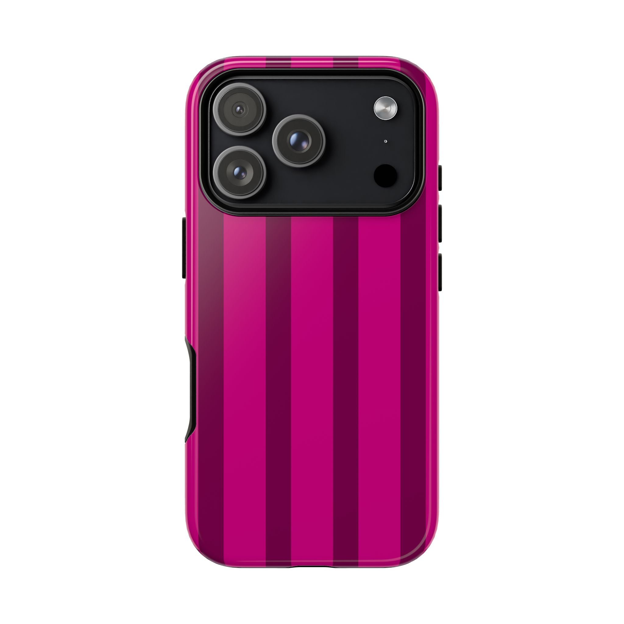Hot Pink Striped Phone Case