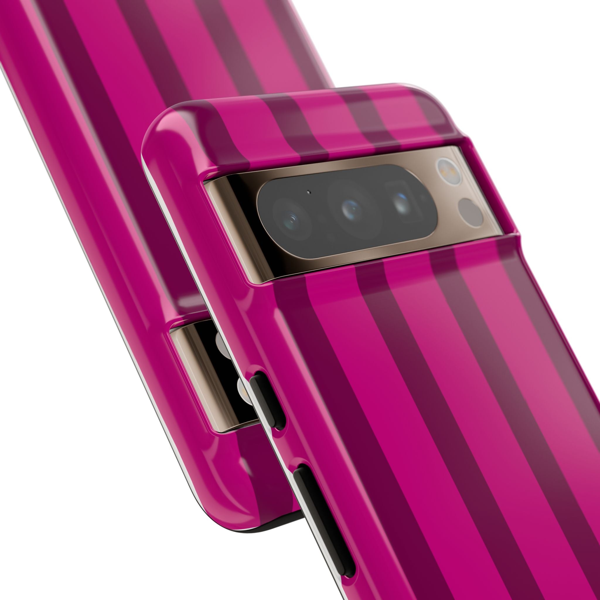 Hot Pink Striped Phone Case