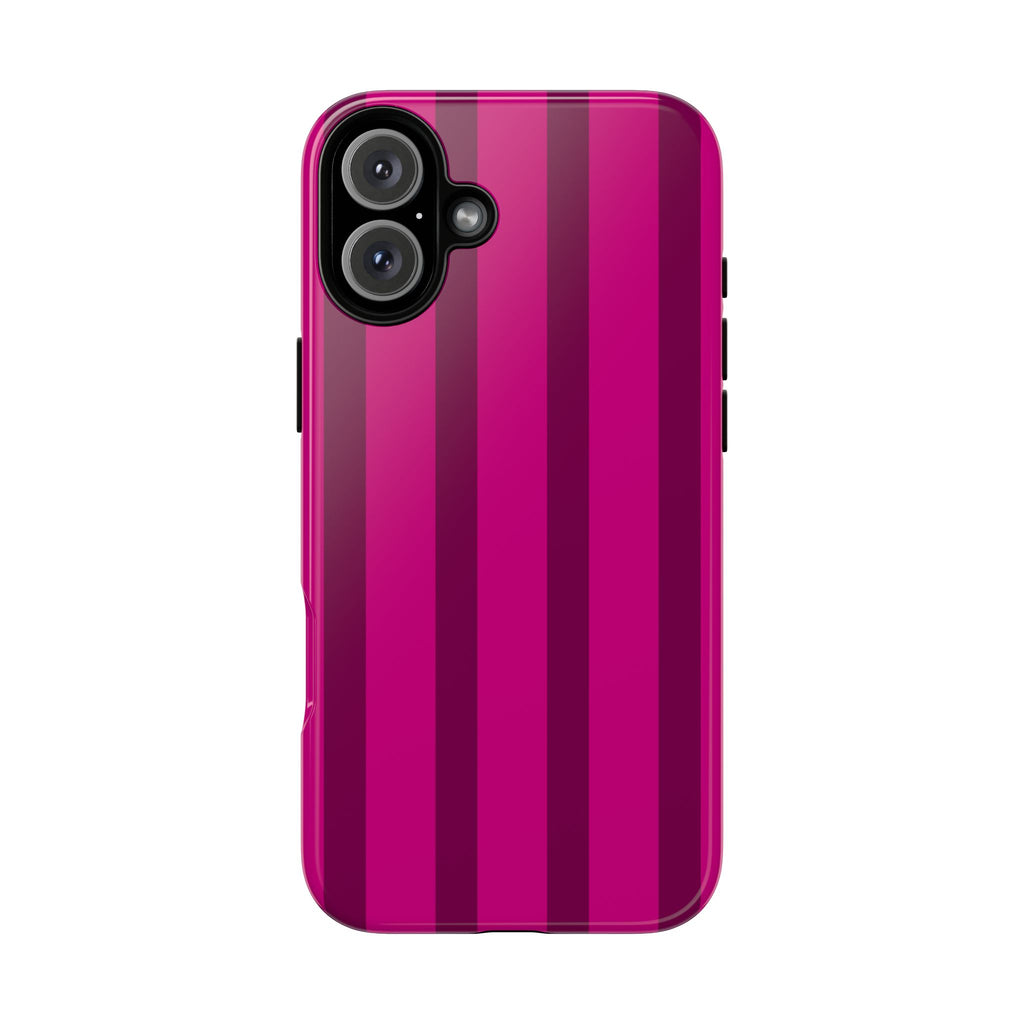 Hot Pink Striped Phone Case