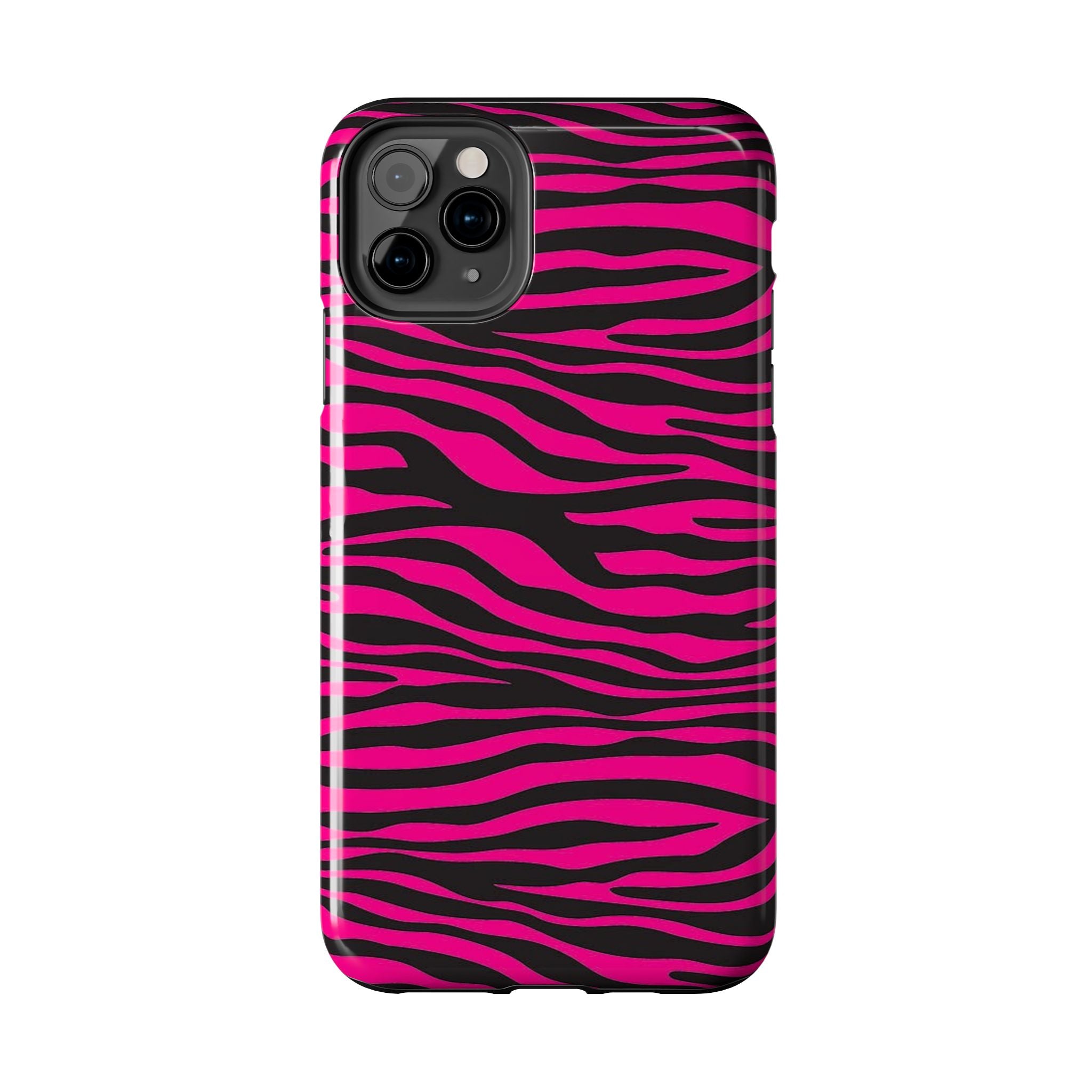 Hot Pink Zebra Tough Phone Case