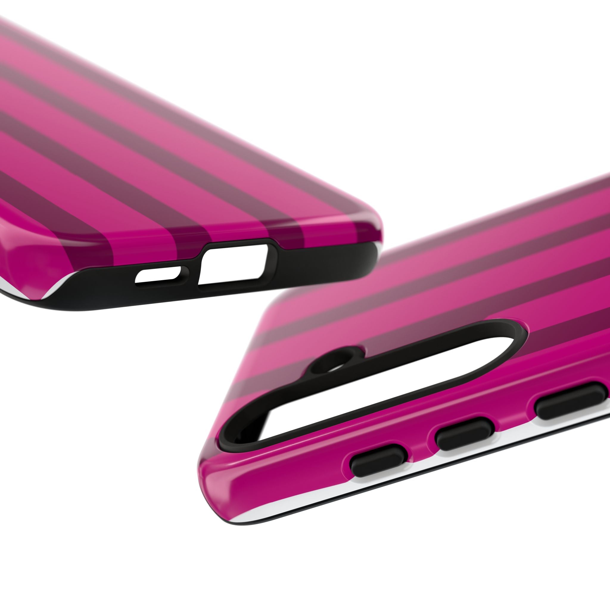 Hot Pink Striped Phone Case