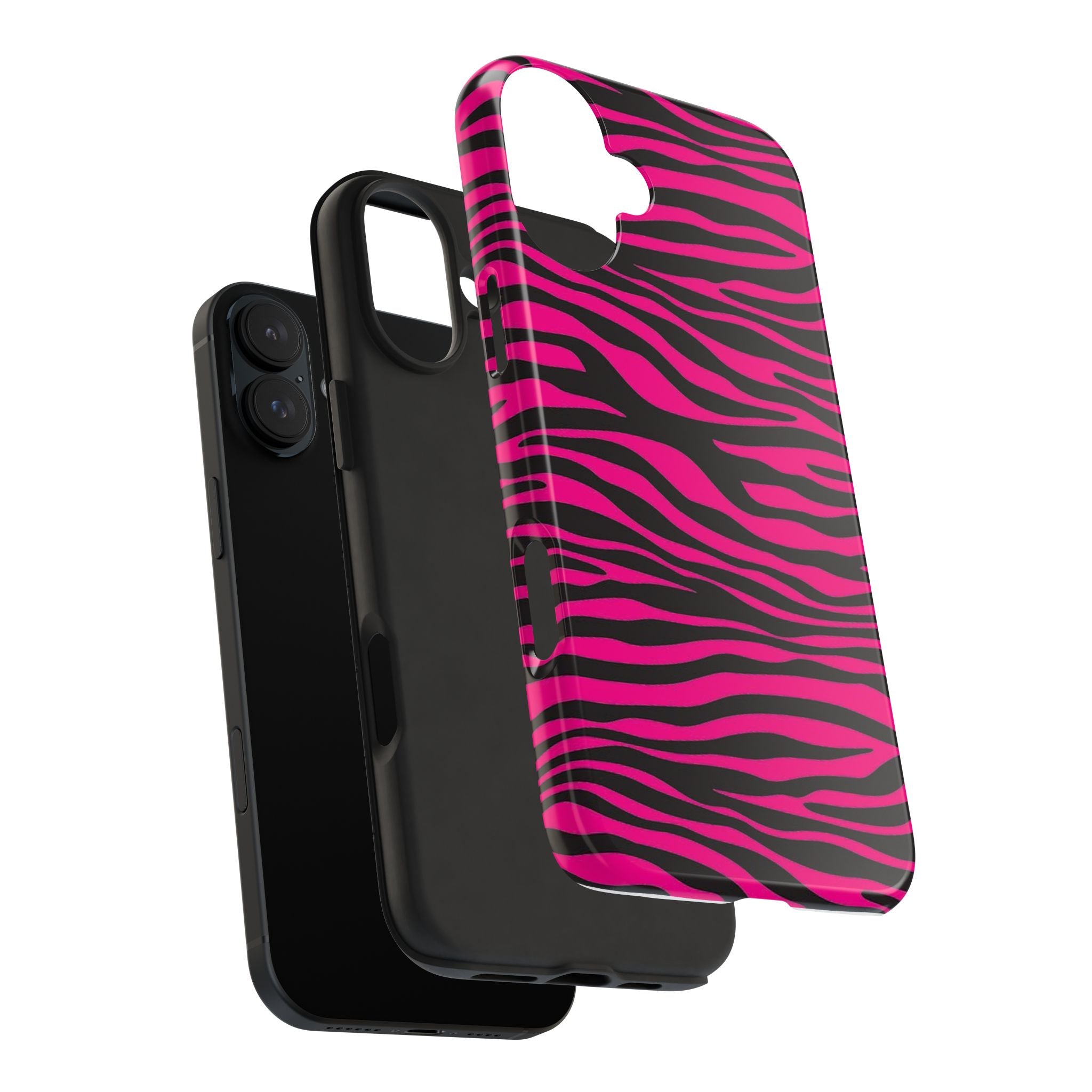 Hot Pink Zebra Tough Phone Case