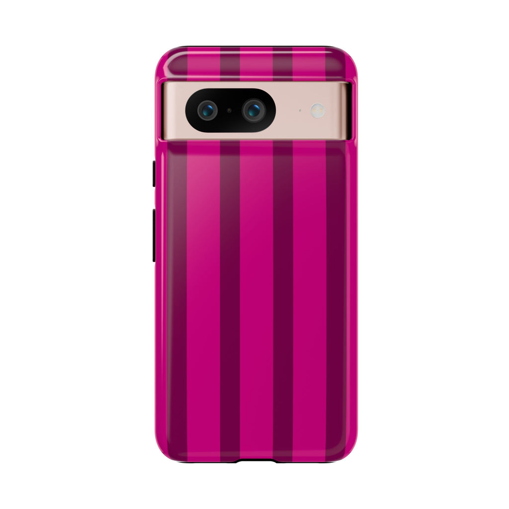 Hot Pink Striped Phone Case