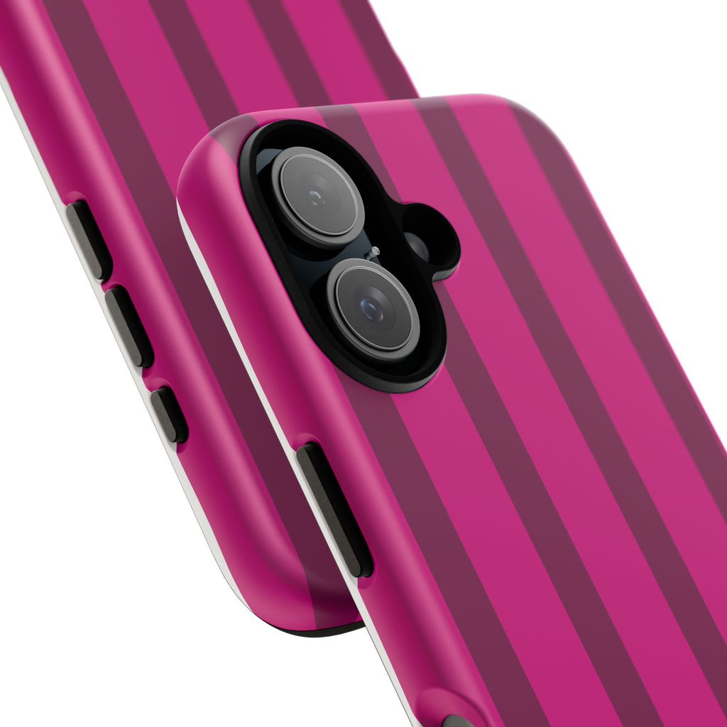 Hot Pink Striped Phone Case
