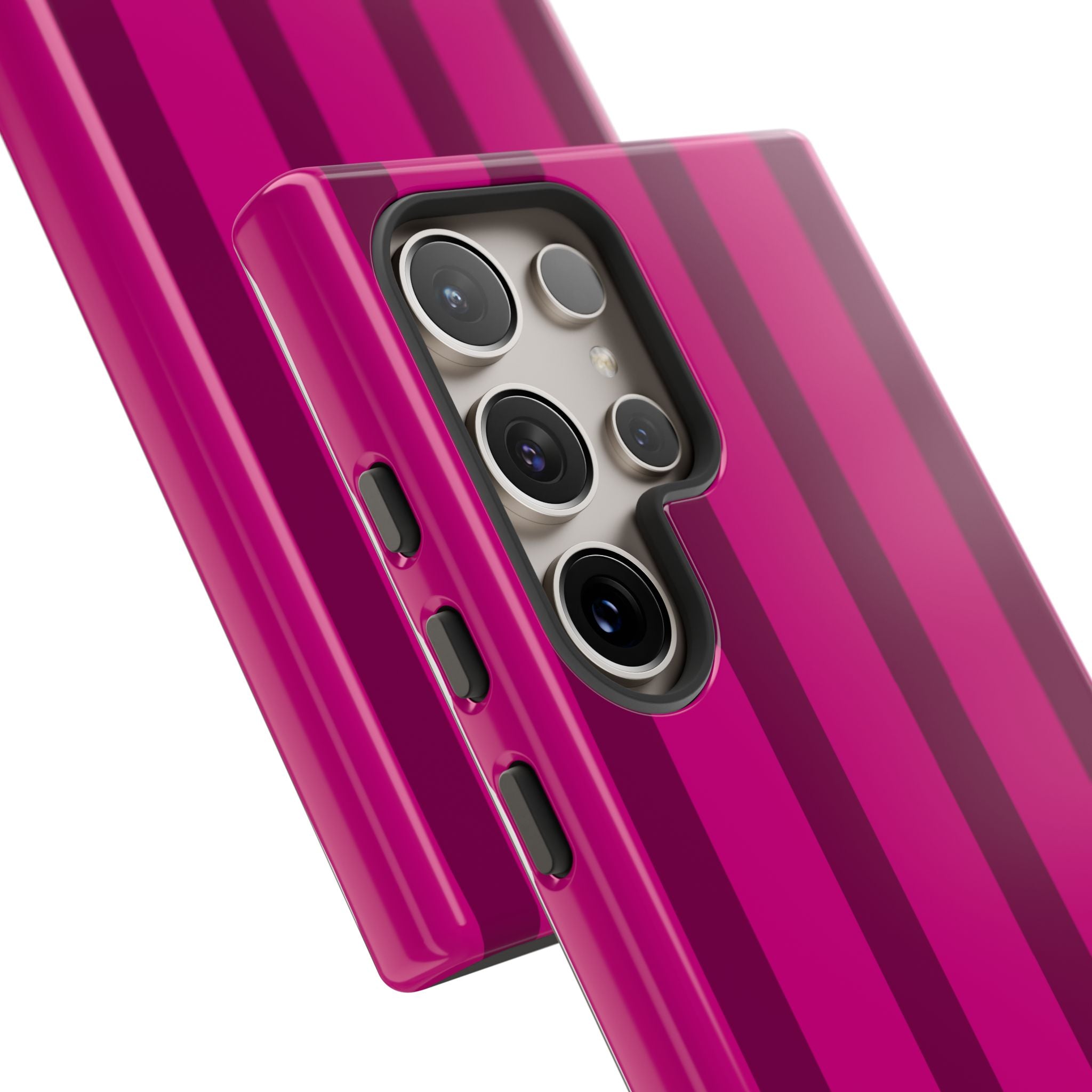 Hot Pink Striped Phone Case