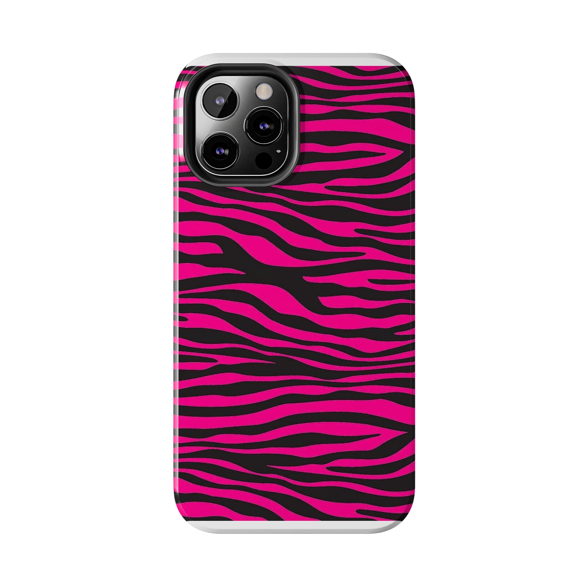 Hot Pink Zebra Tough Phone Case
