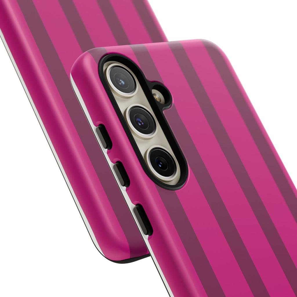 Hot Pink Striped Phone Case