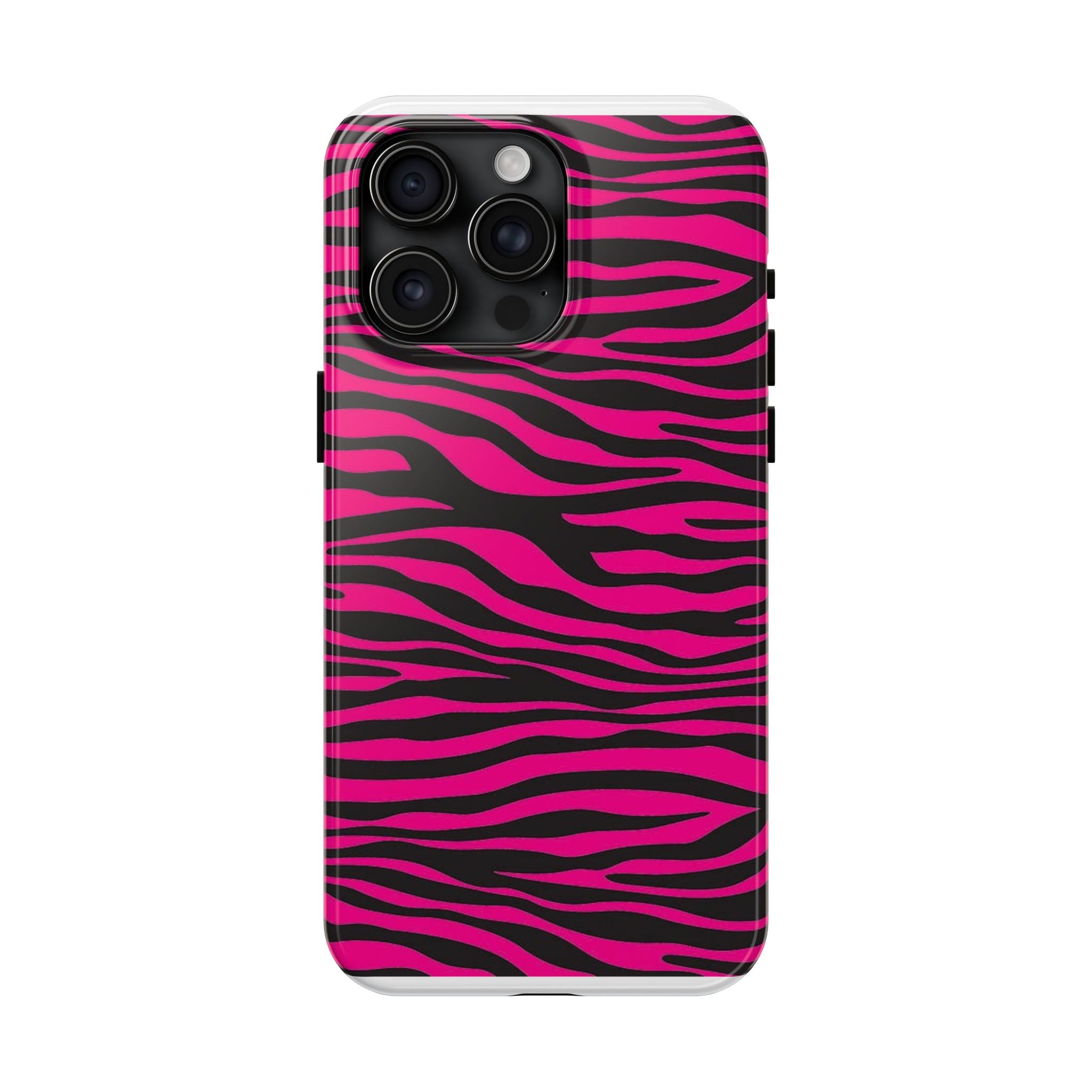 Hot Pink Zebra Tough Phone Case
