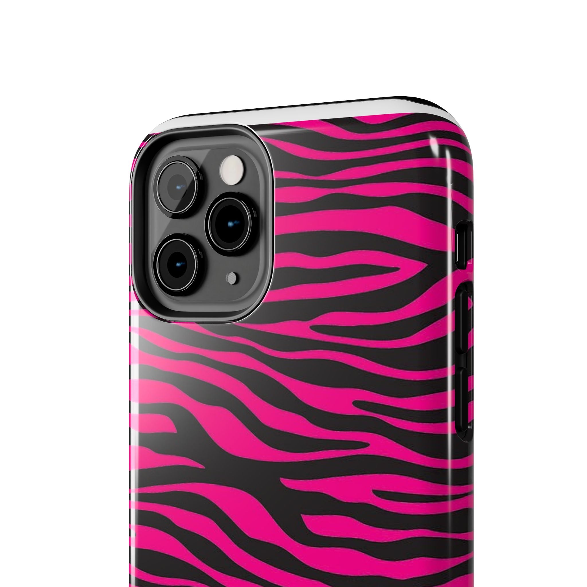 Hot Pink Zebra Tough Phone Case