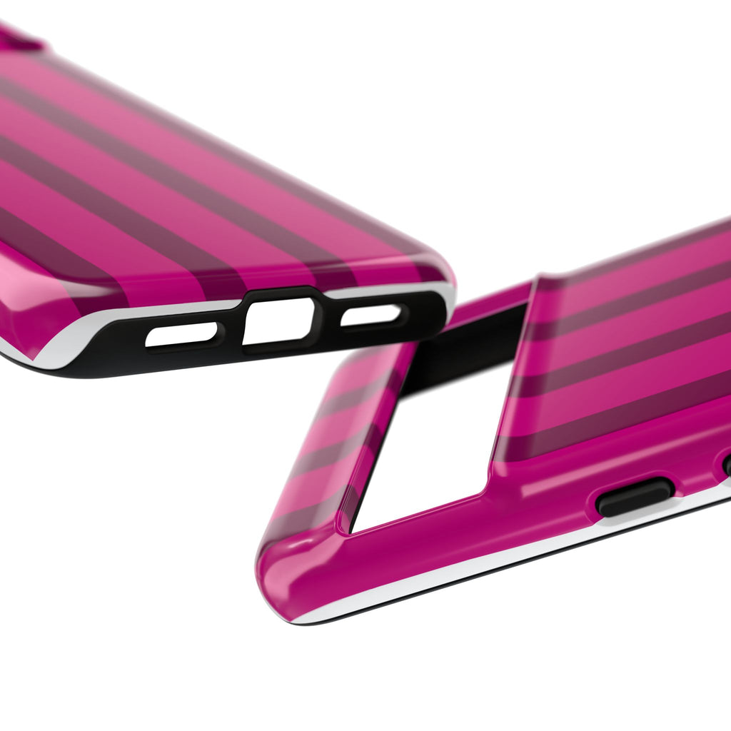 Hot Pink Striped Phone Case