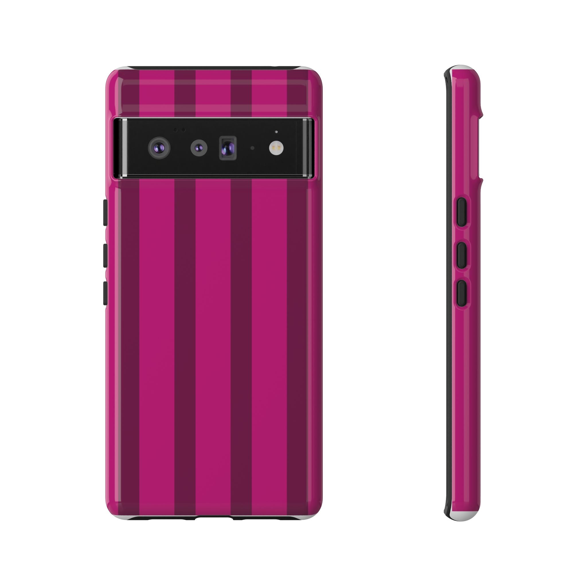 Hot Pink Striped Phone Case