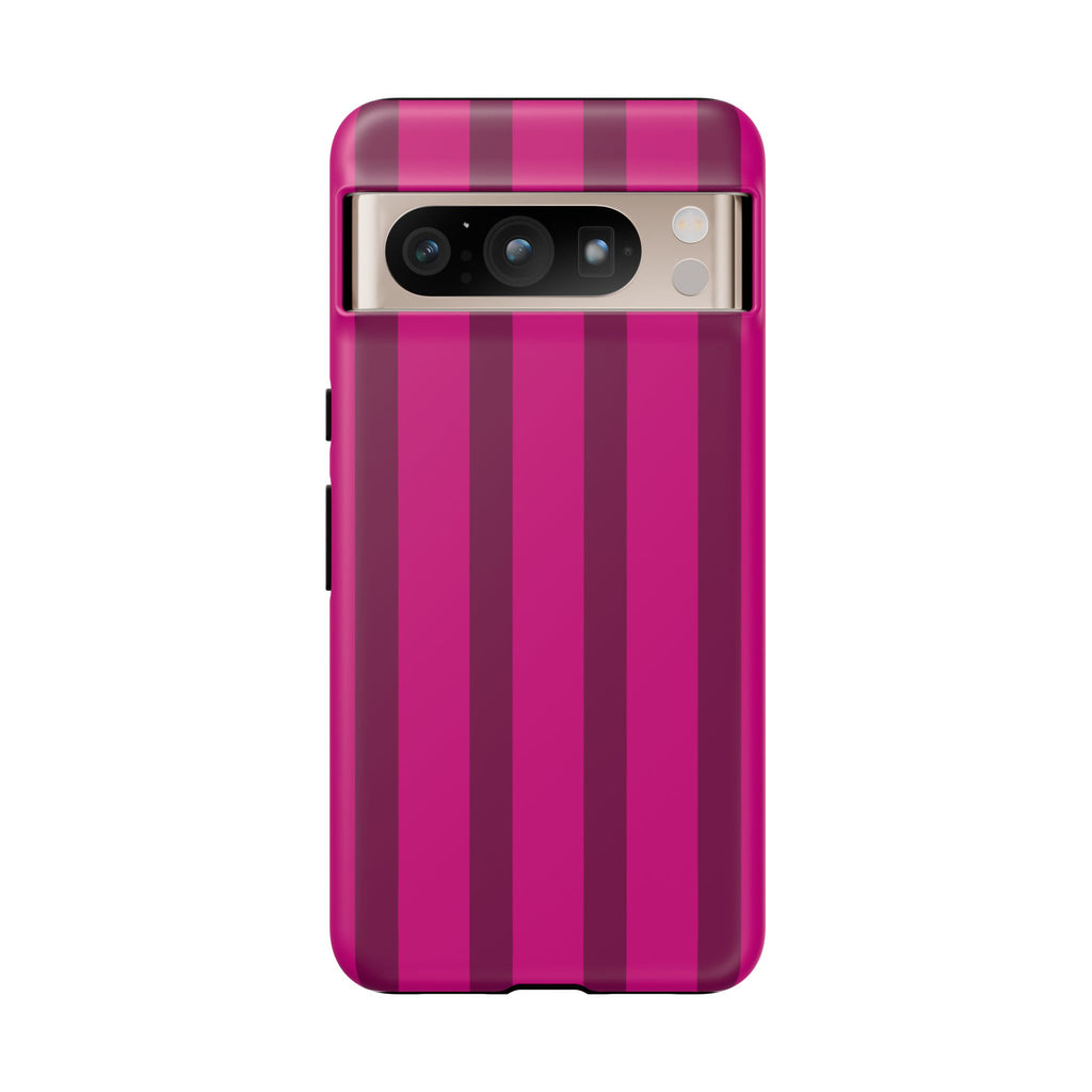 Hot Pink Striped Phone Case