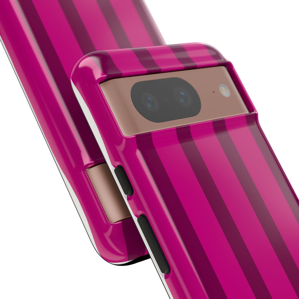 Hot Pink Striped Phone Case