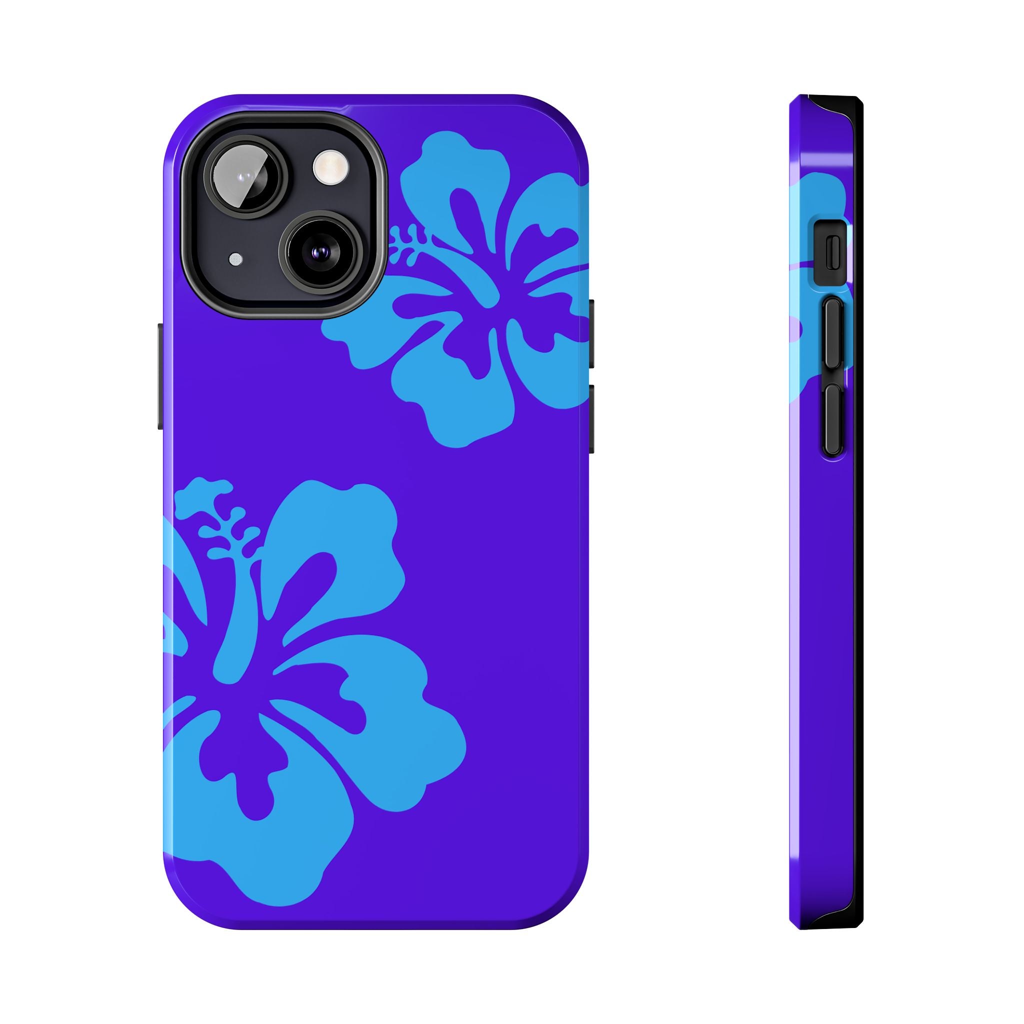 Blue Hibiscus Phone Case | Tropical Floral iPhone Case
