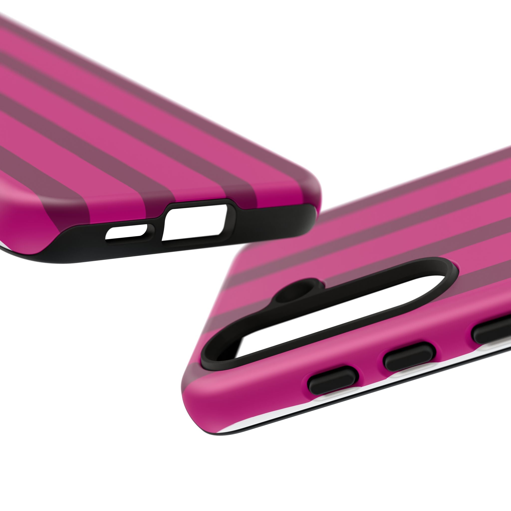 Hot Pink Striped Phone Case