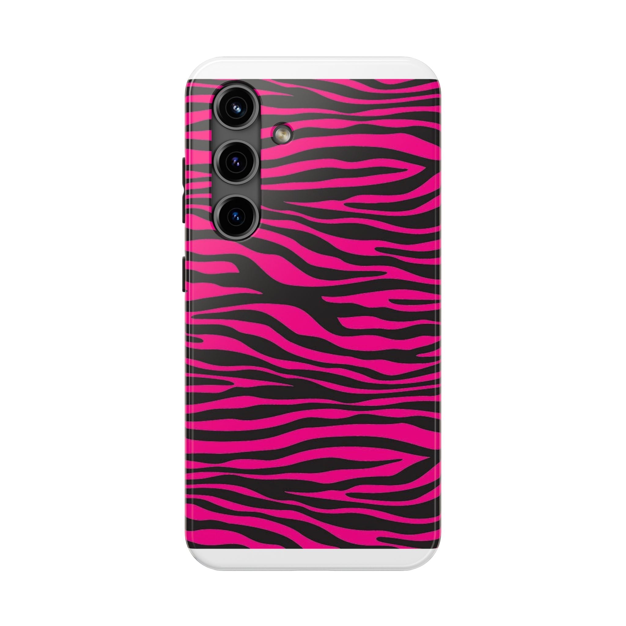 Hot Pink Zebra Tough Phone Case