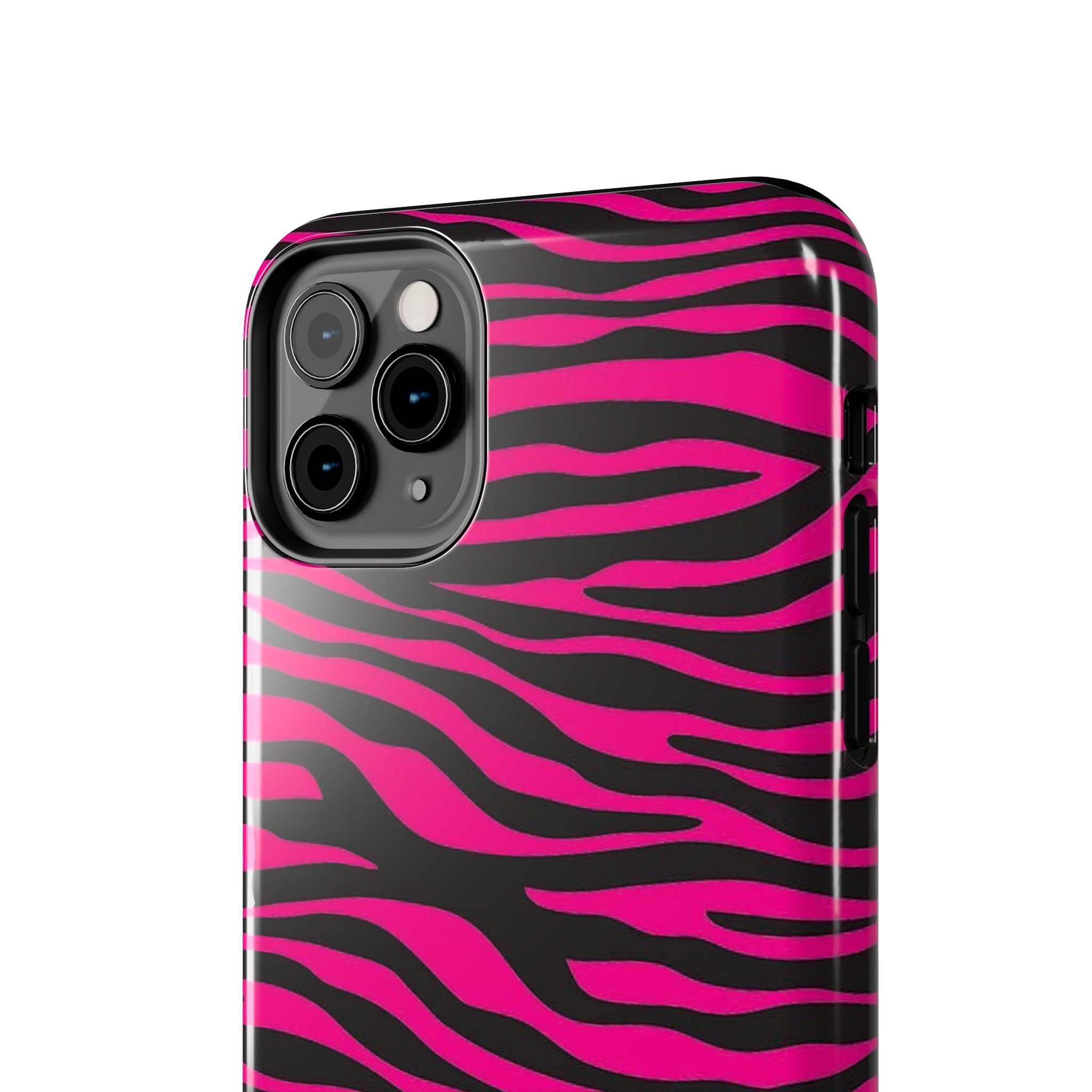 Hot Pink Zebra Tough Phone Case