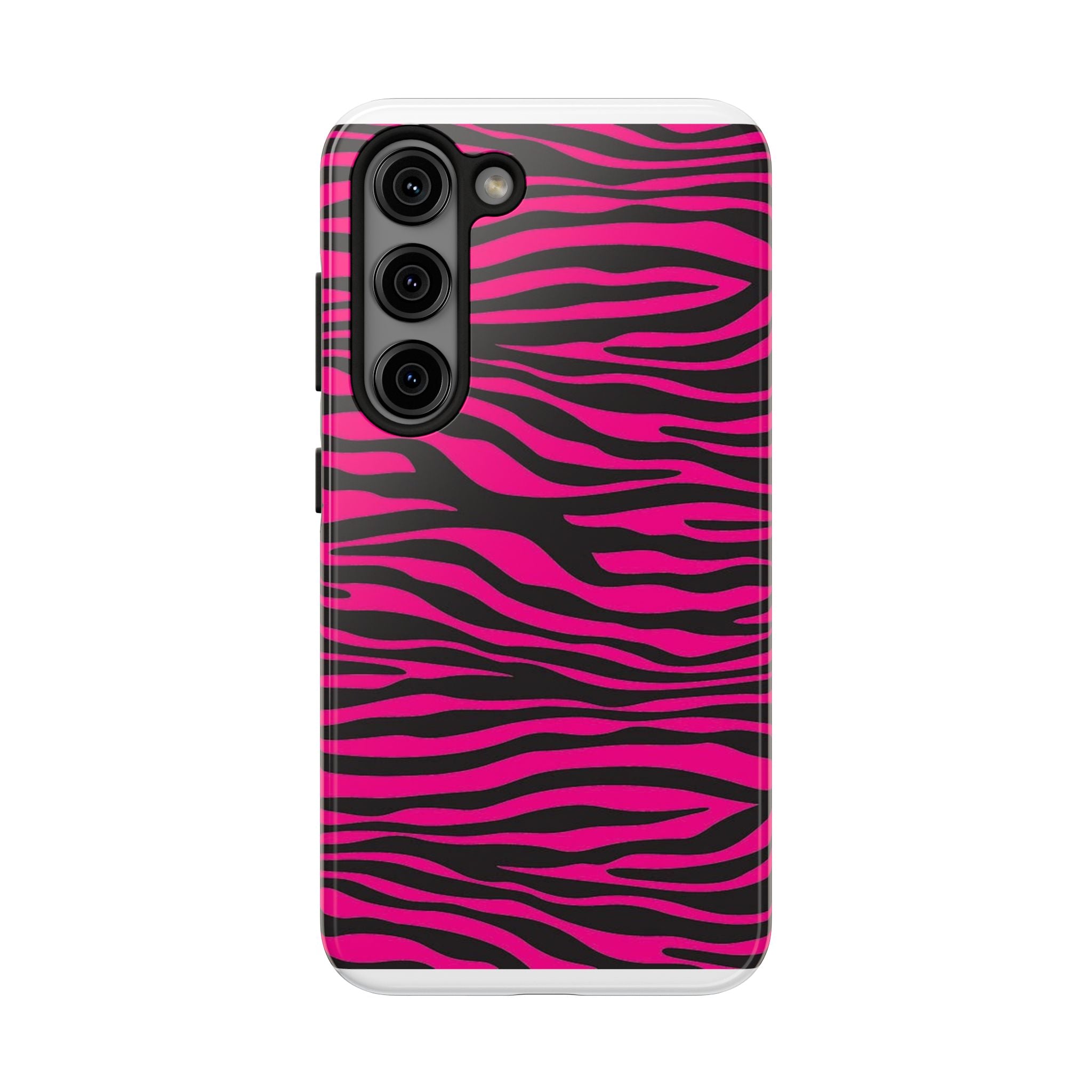 Hot Pink Zebra Tough Phone Case