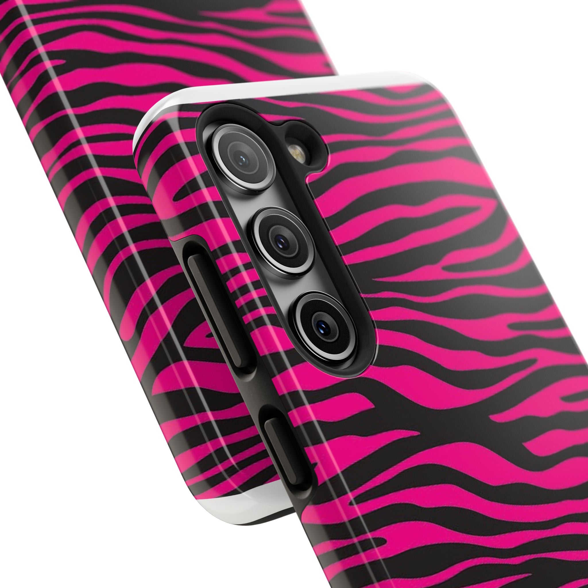 Hot Pink Zebra Tough Phone Case
