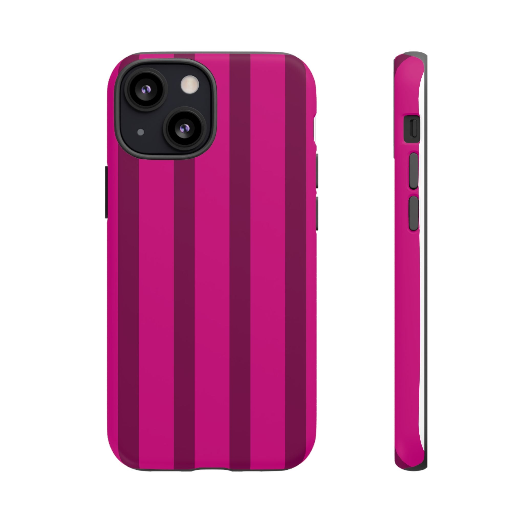 Hot Pink Striped Phone Case