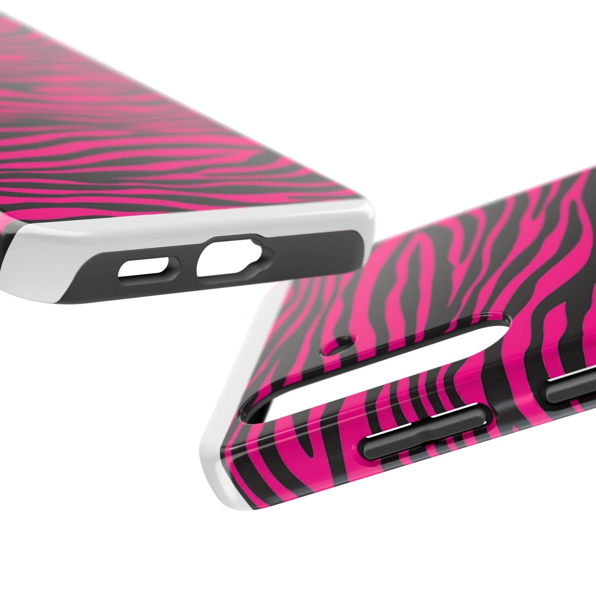 Hot Pink Zebra Tough Phone Case