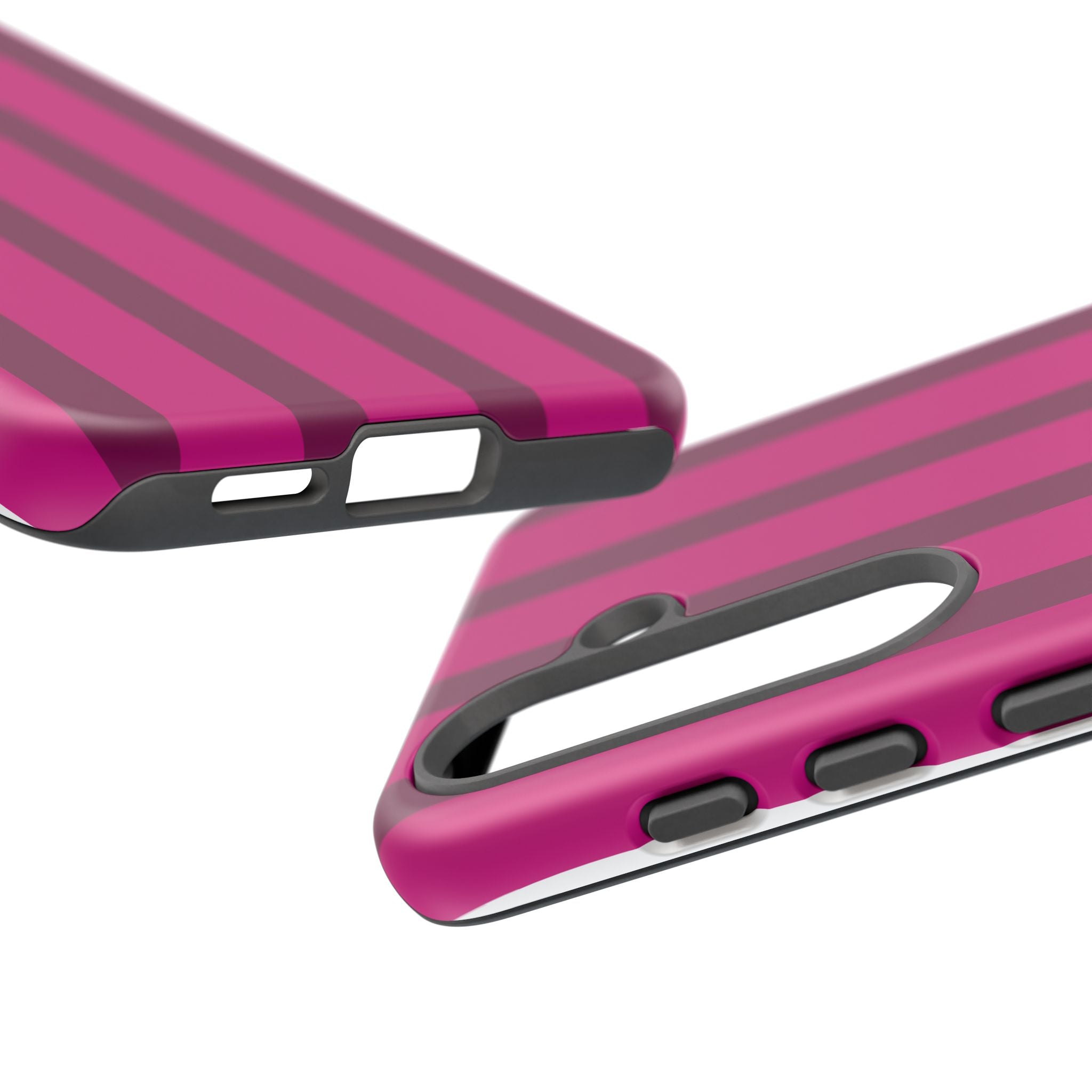 Hot Pink Striped Phone Case