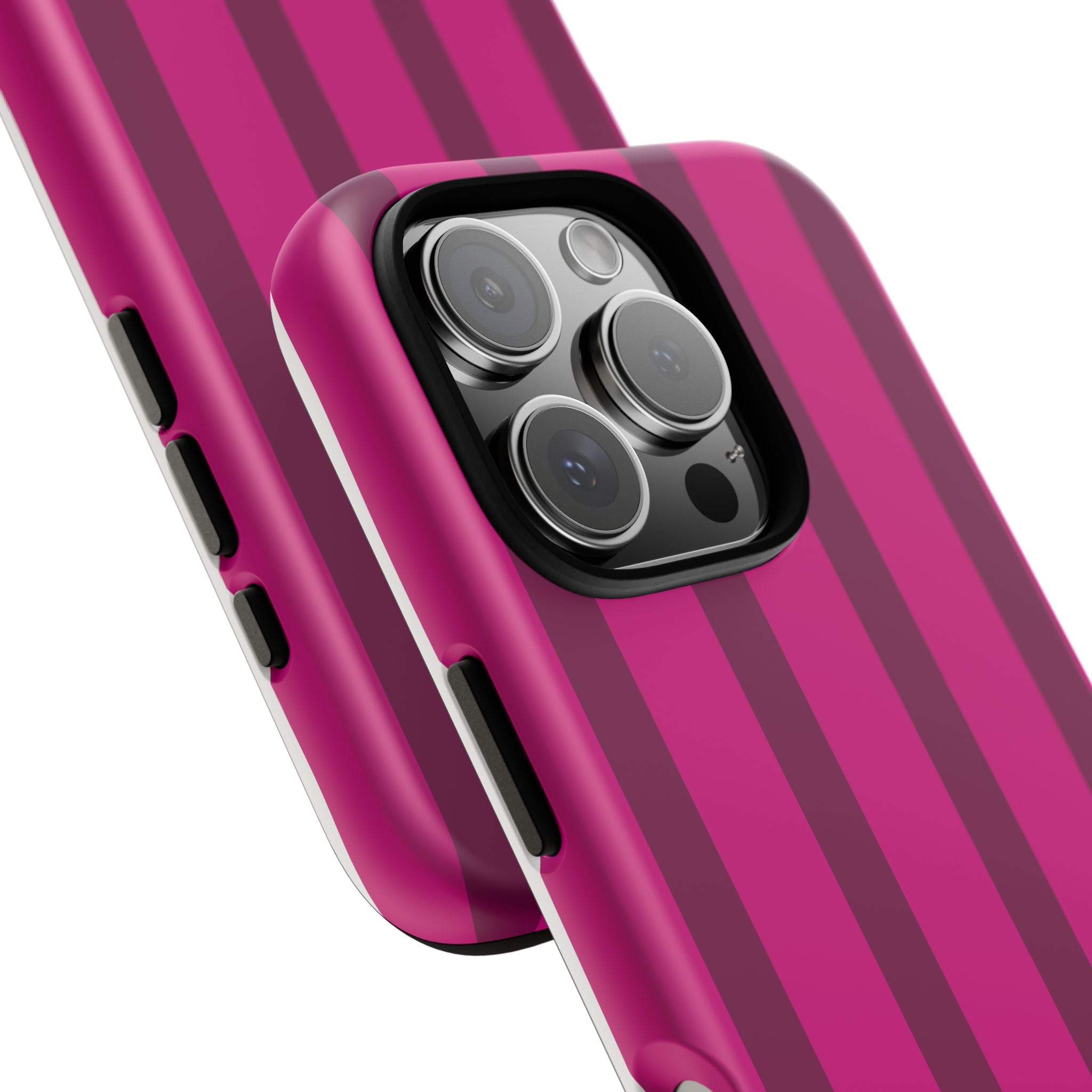 Hot Pink Striped Phone Case