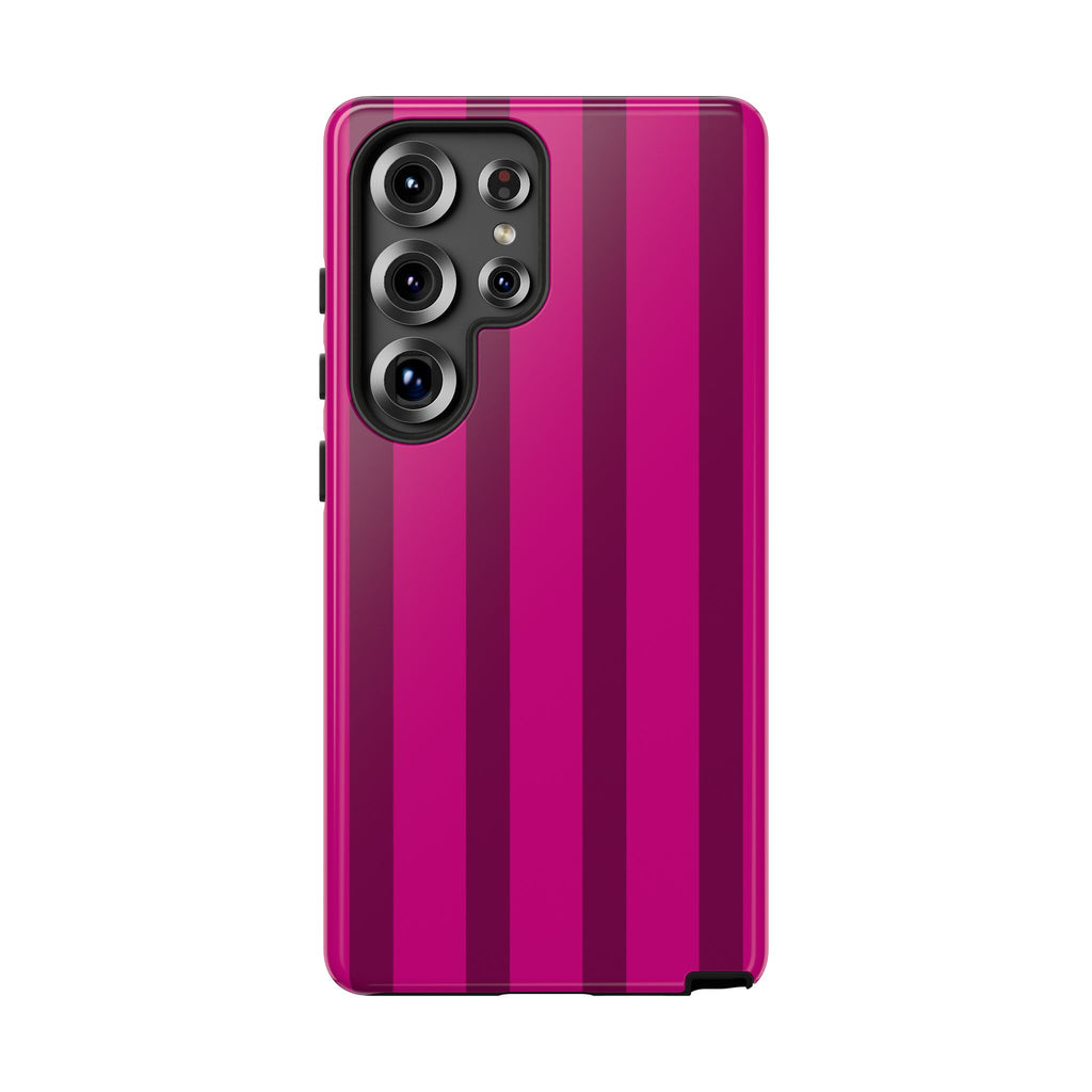 Hot Pink Striped Phone Case
