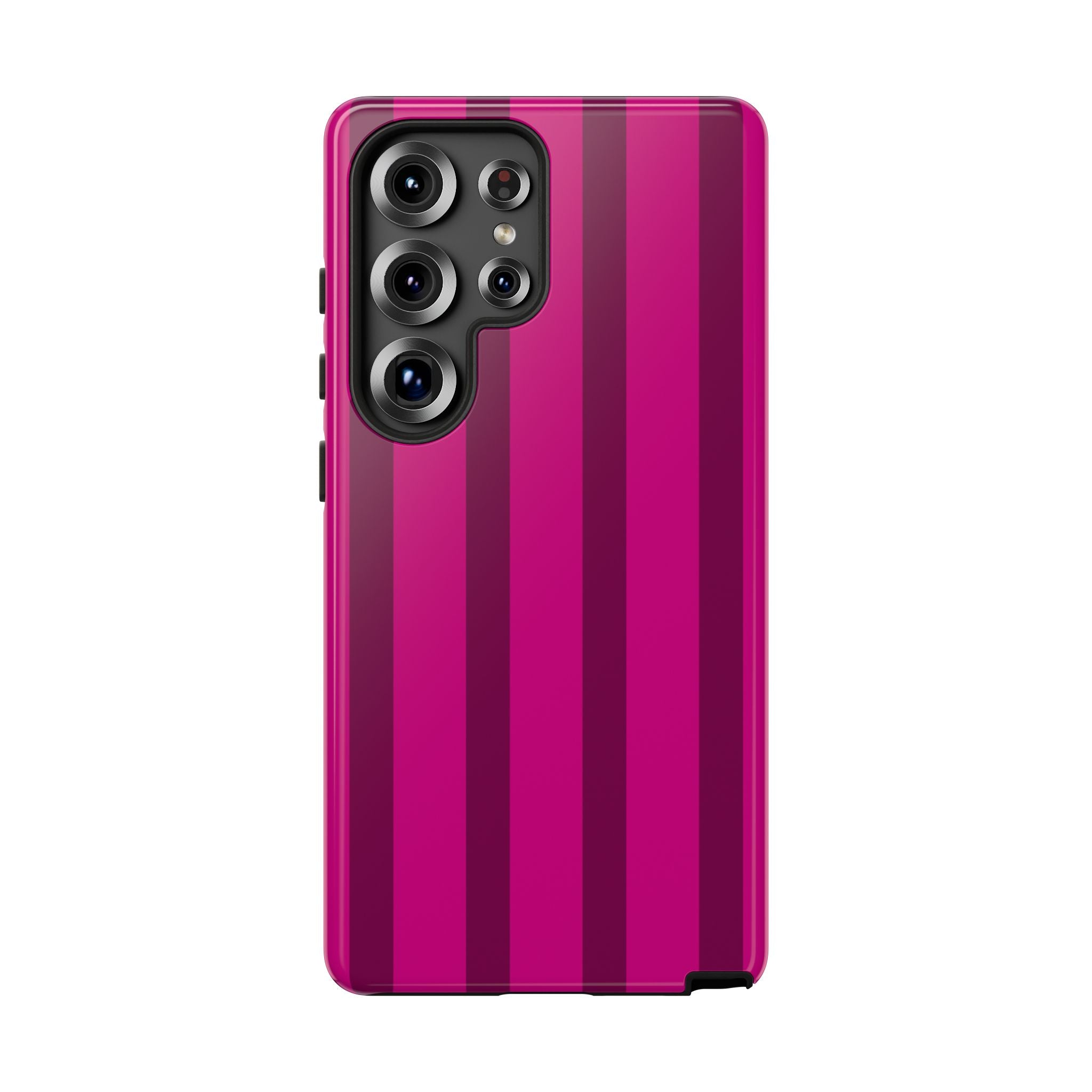 Hot Pink Striped Phone Case