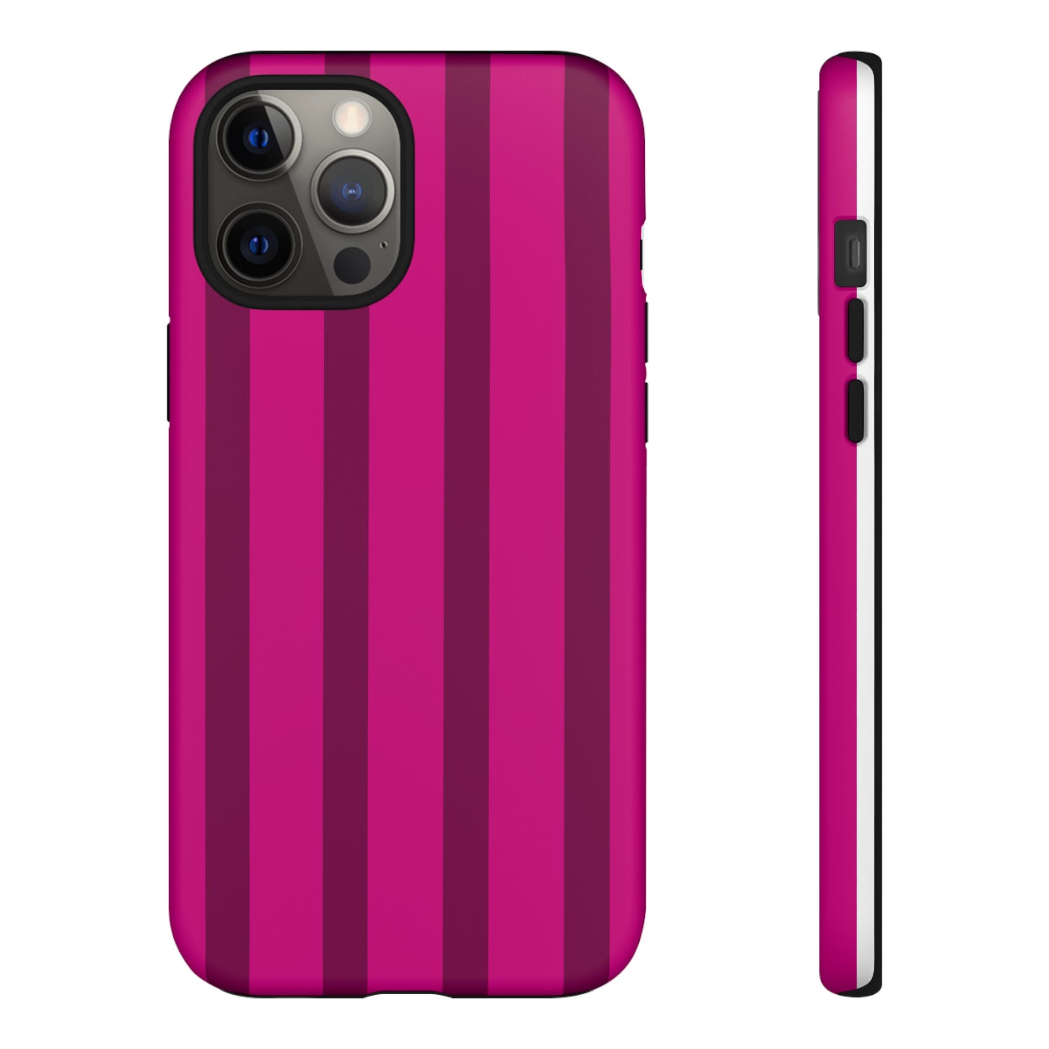 Hot Pink Striped Phone Case