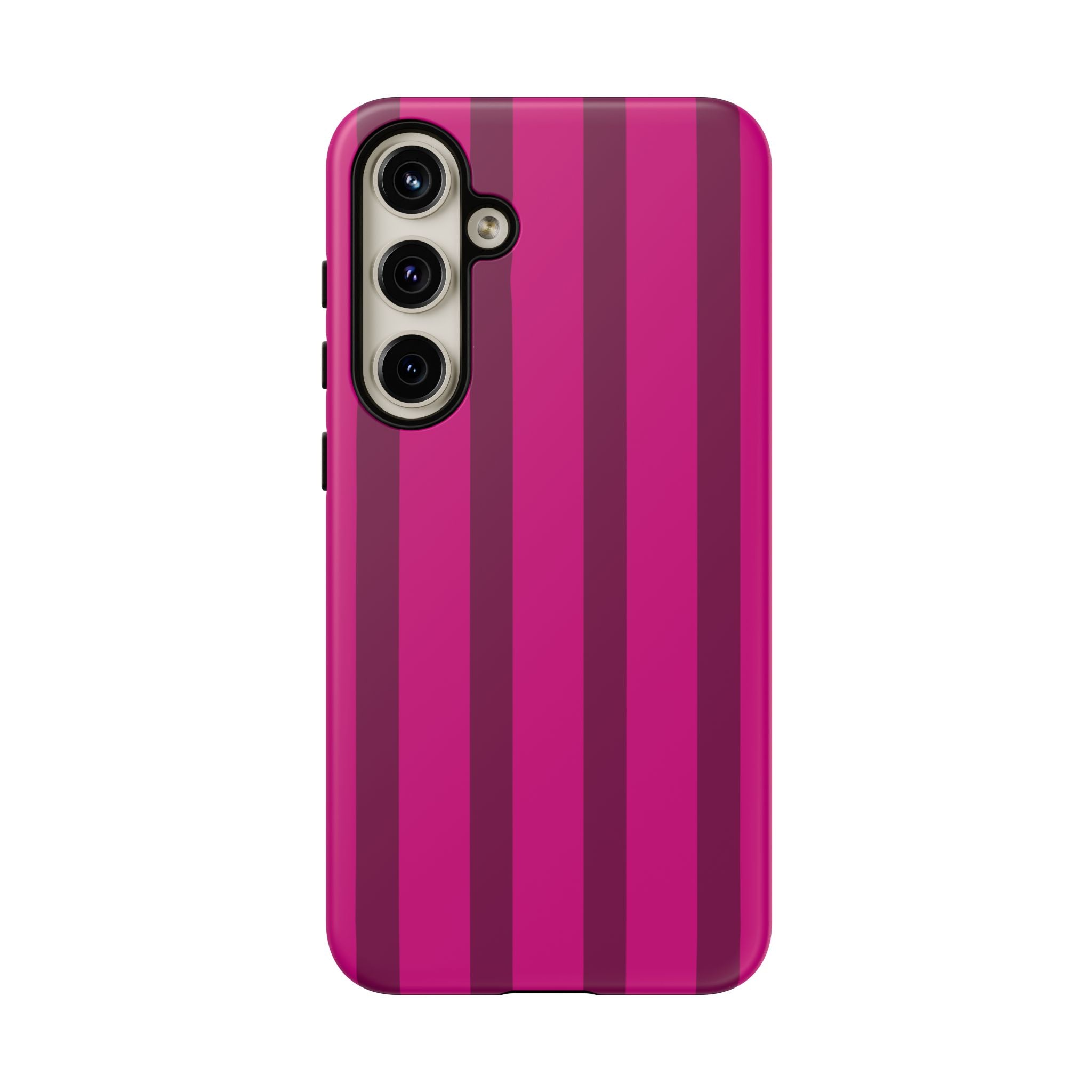Hot Pink Striped Phone Case