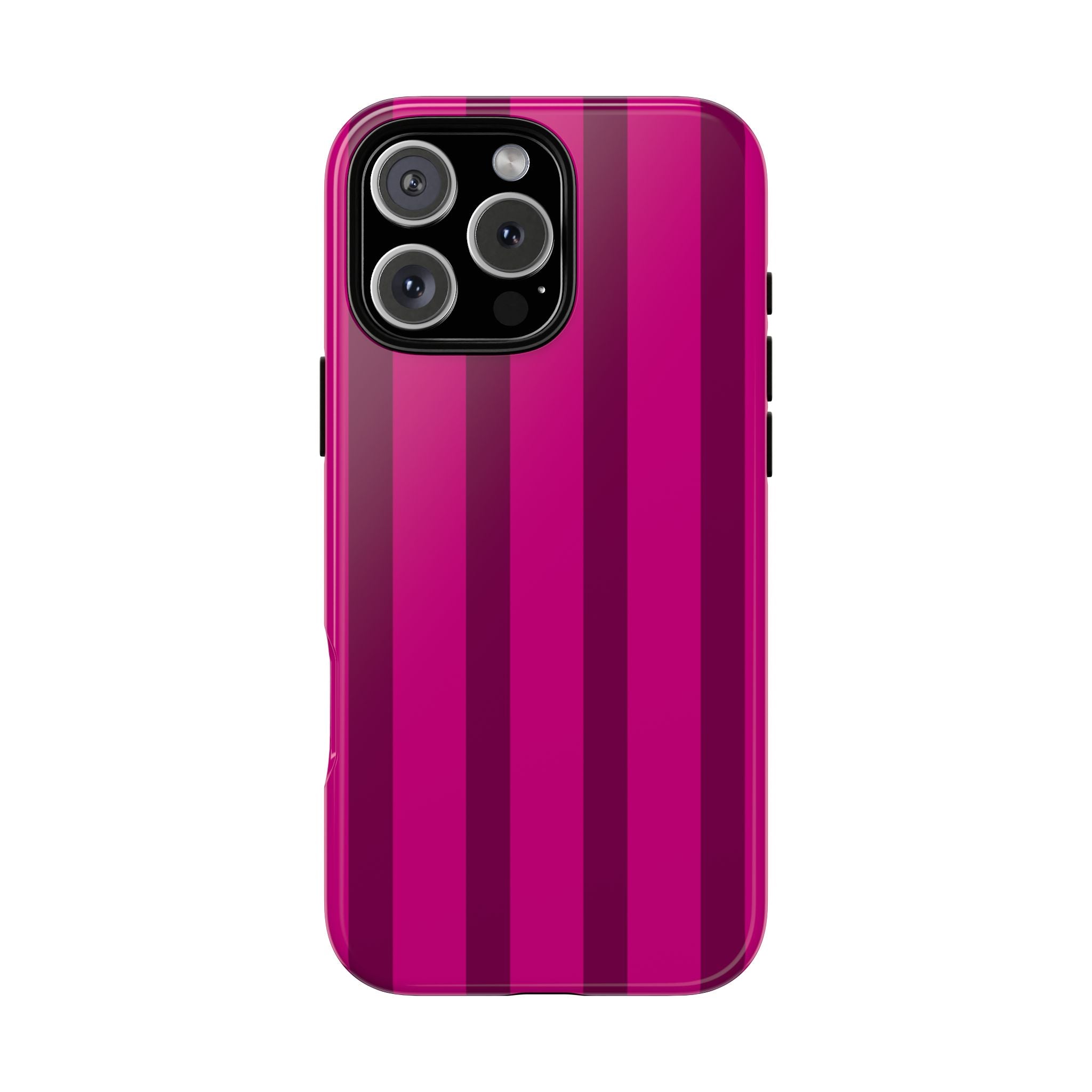 Hot Pink Striped Phone Case