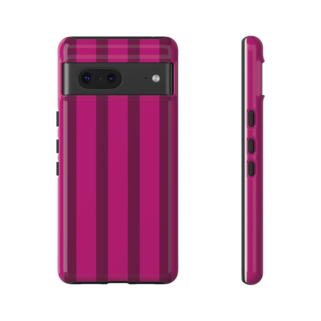 Hot Pink Striped Phone Case
