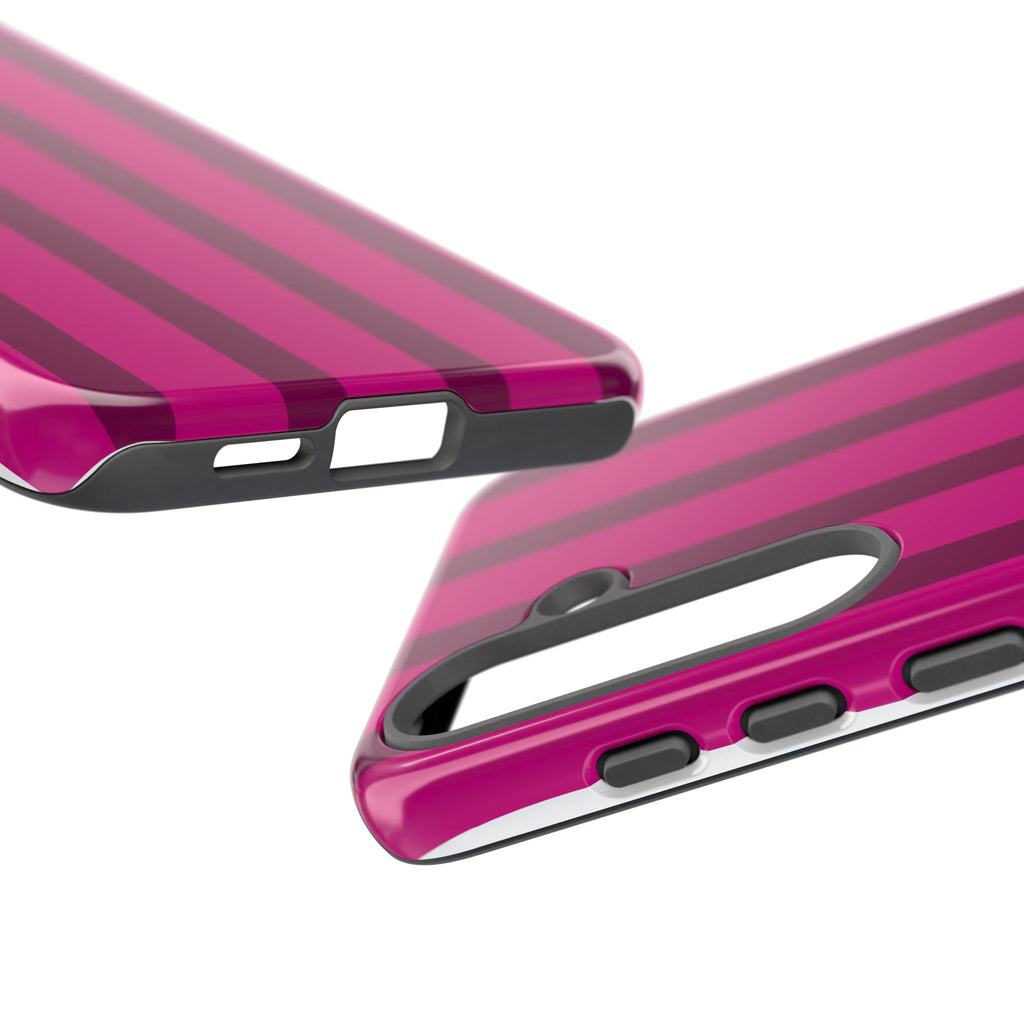 Hot Pink Striped Phone Case
