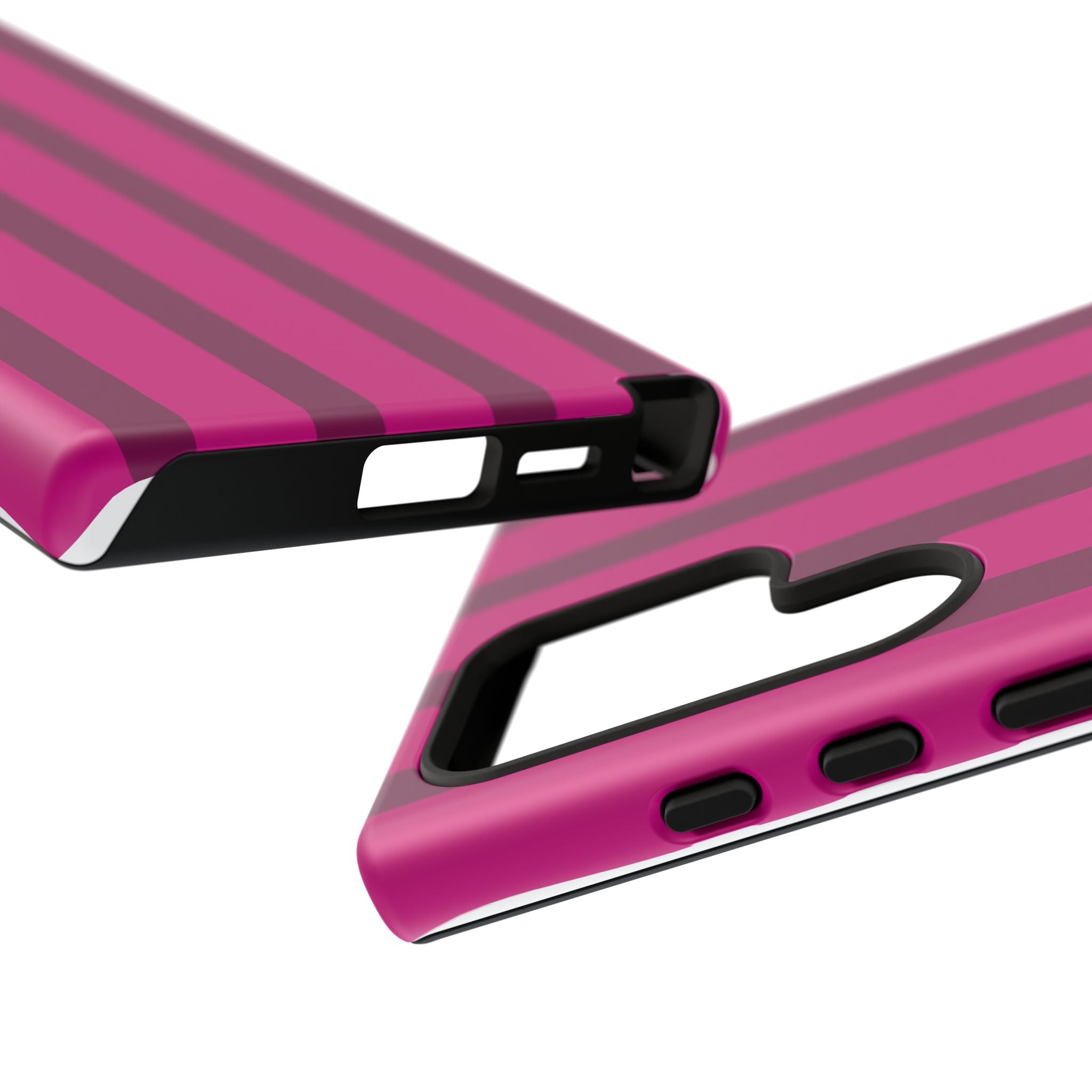 Hot Pink Striped Phone Case