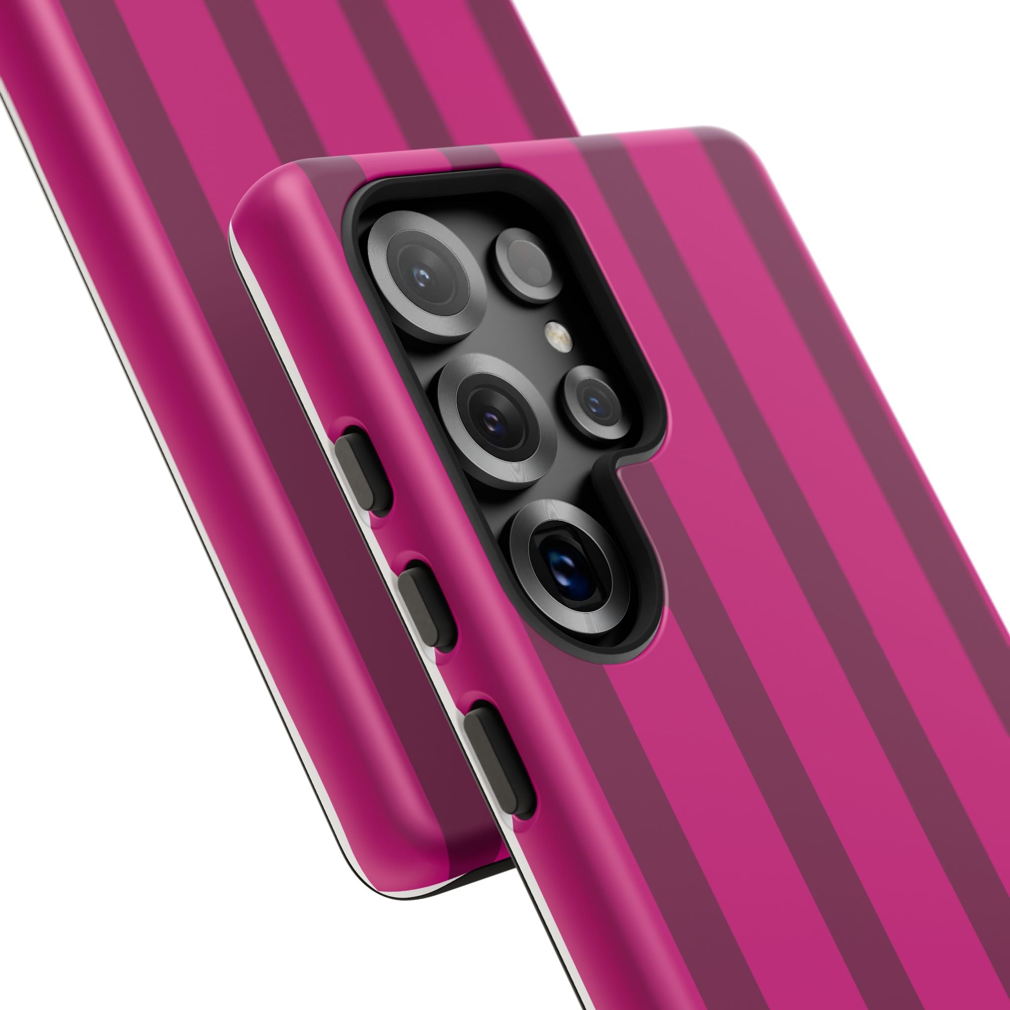 Hot Pink Striped Phone Case