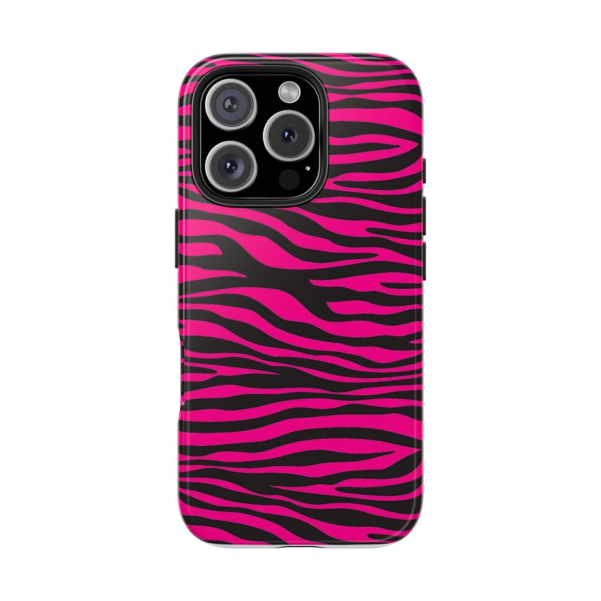 Hot Pink Zebra Tough Phone Case