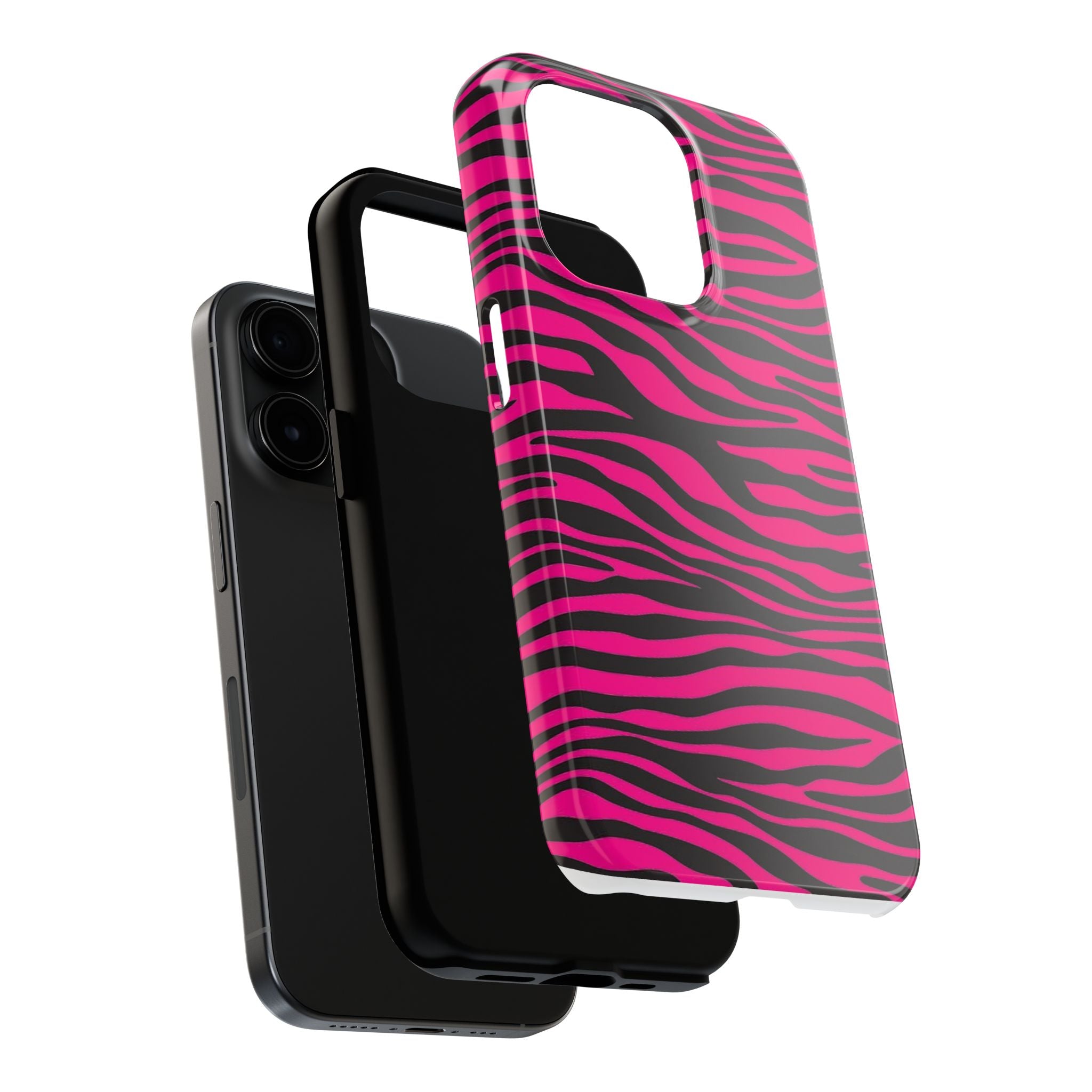 Hot Pink Zebra Tough Phone Case