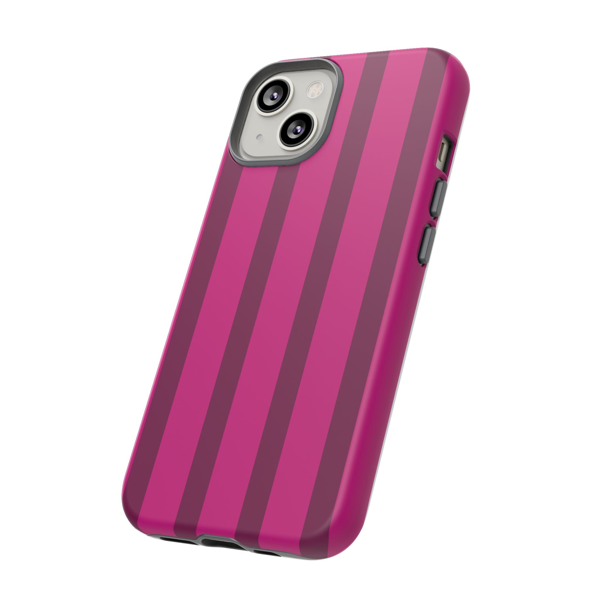 Hot Pink Striped Phone Case