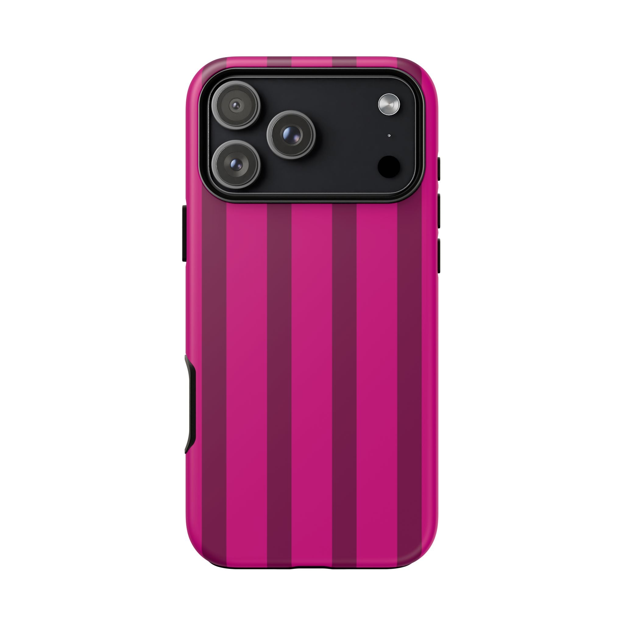 Hot Pink Striped Phone Case