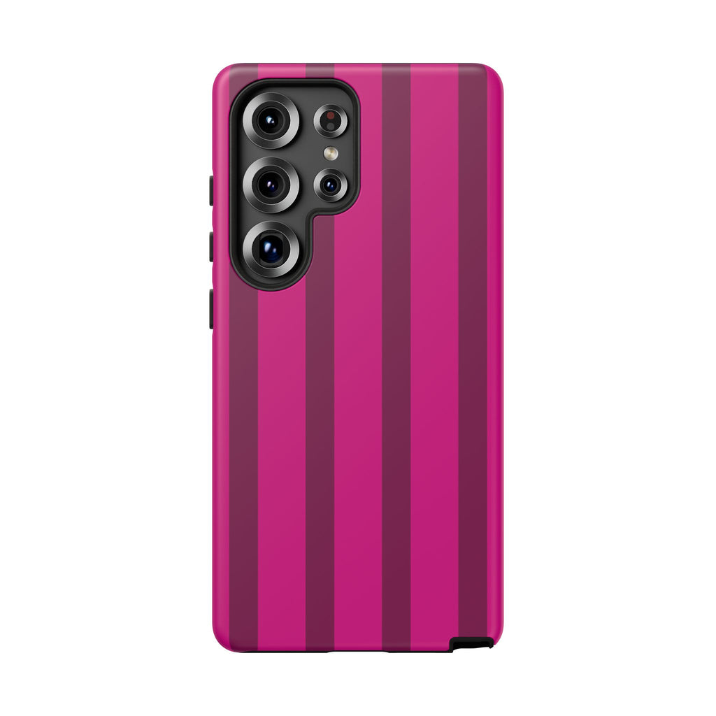 Hot Pink Striped Phone Case
